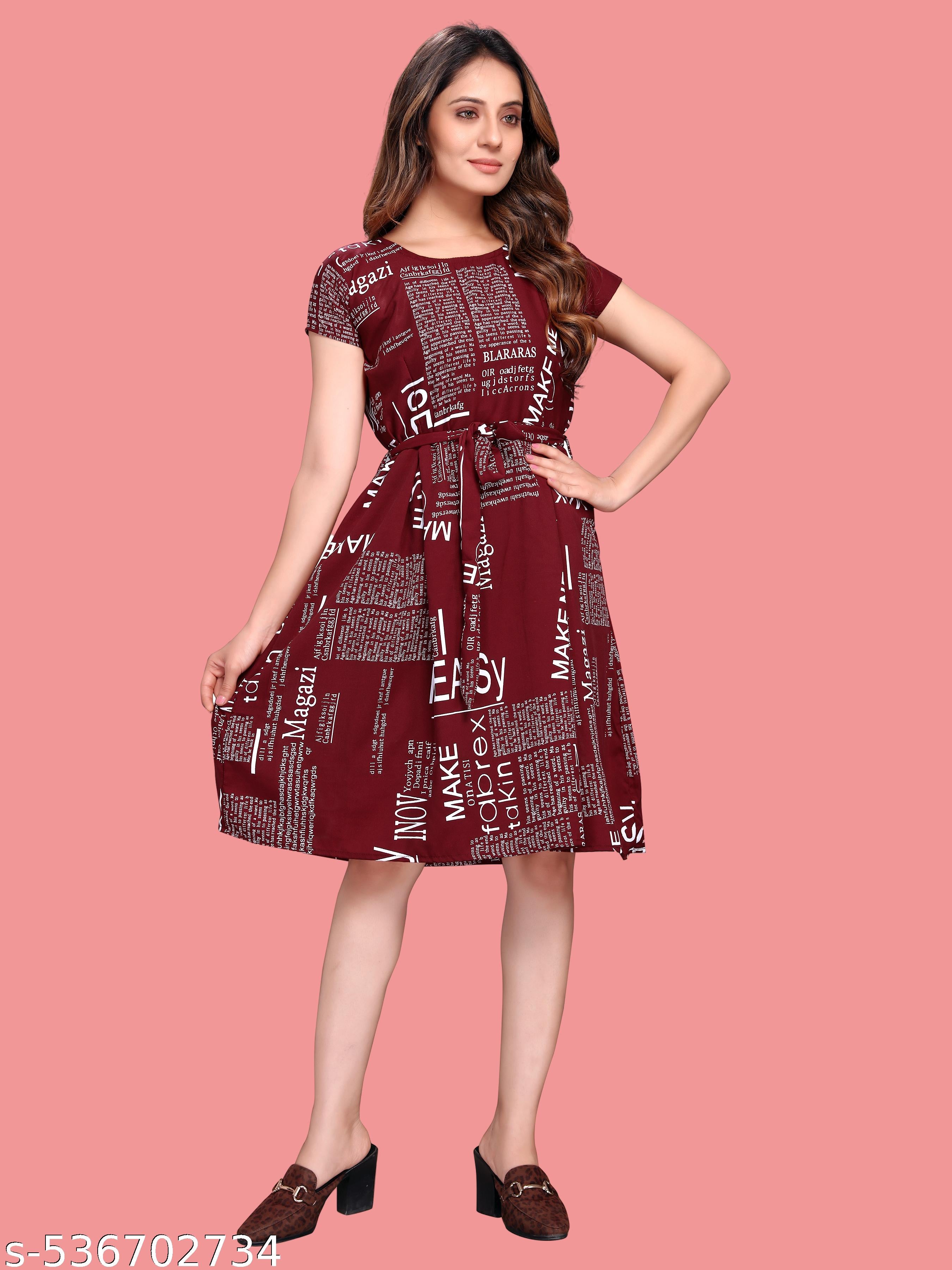 Women's A-Line Short Western Party Dress - Unixkart - View 4