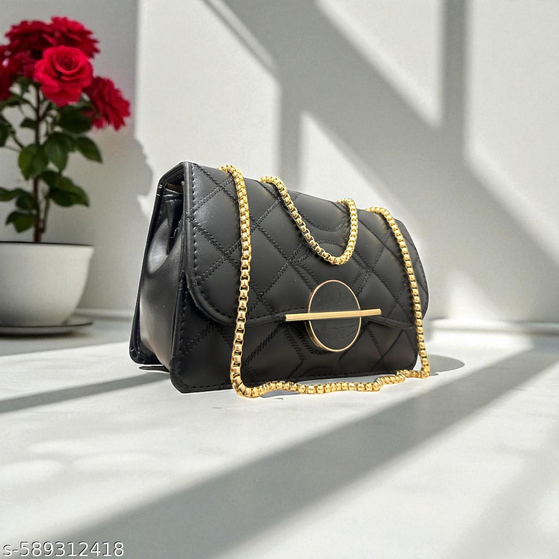 Elegant Versatile Women Slingbags Black - Unixkart - View 4