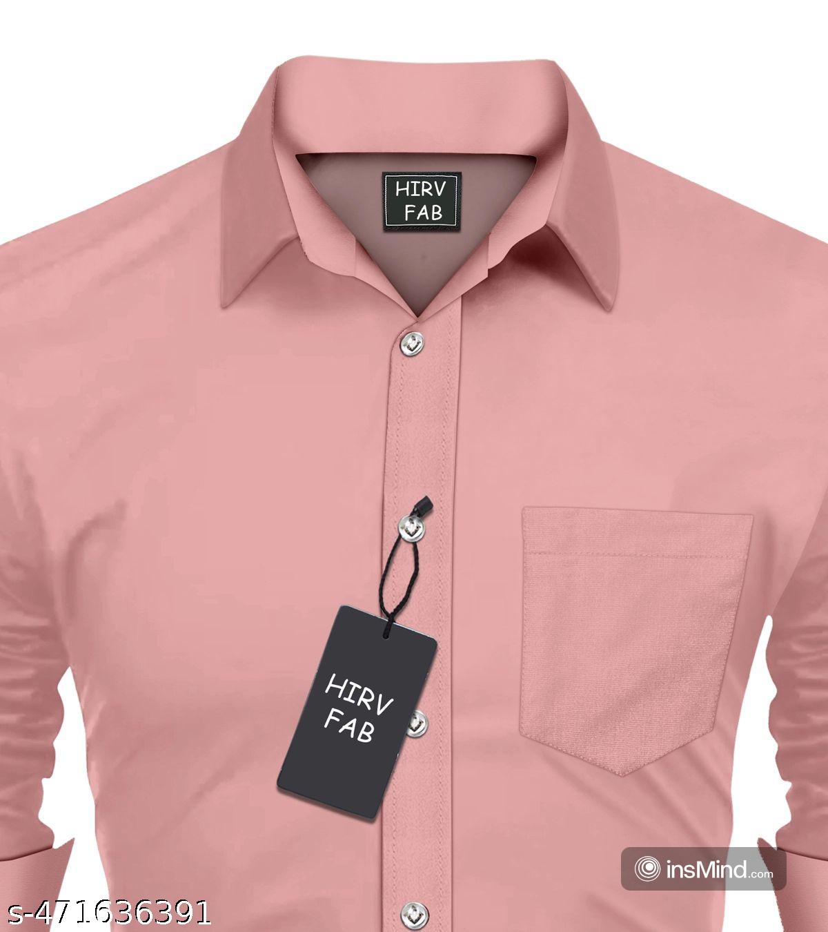 Men's Regular Fit Cotton Solid Shirt - Unixkart - View 4
