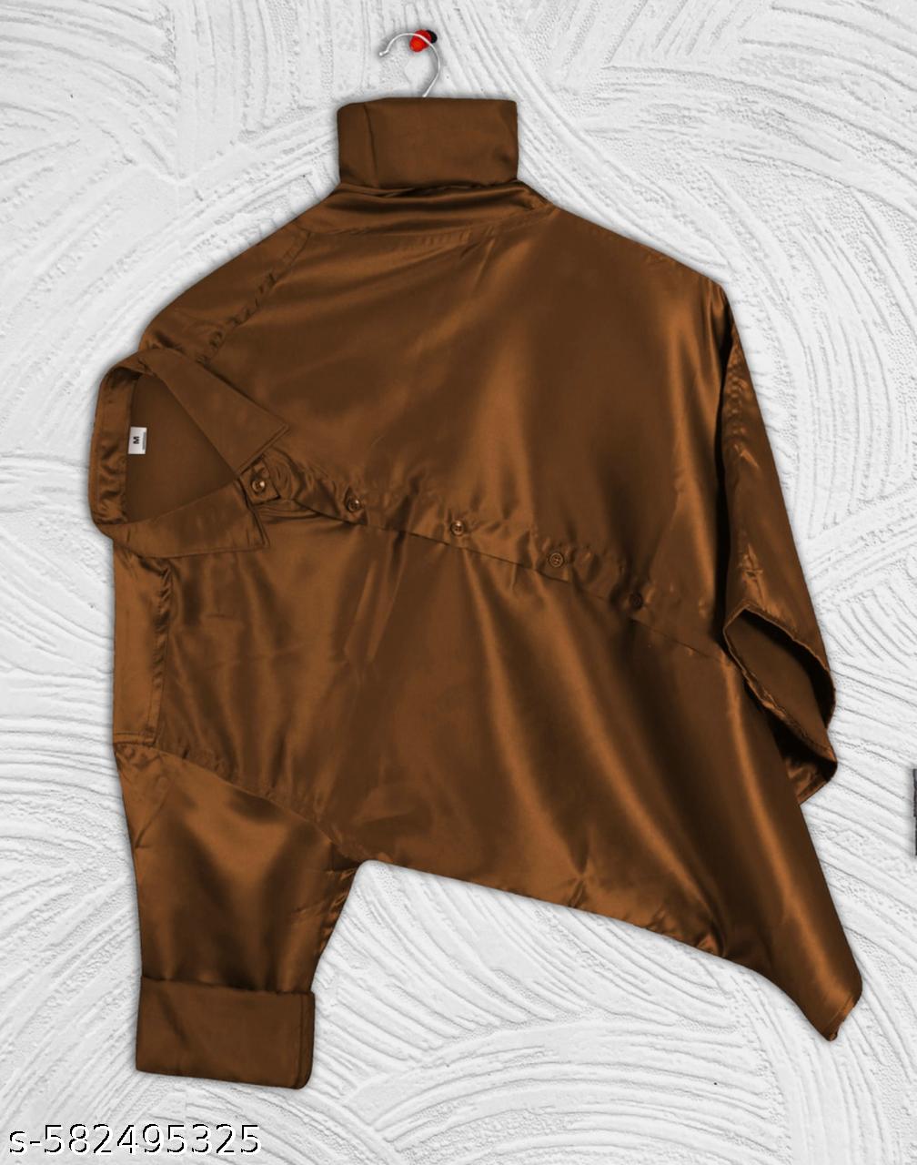 Men's Satin Full Sleeve Casual Shirt - Unixkart - View 4