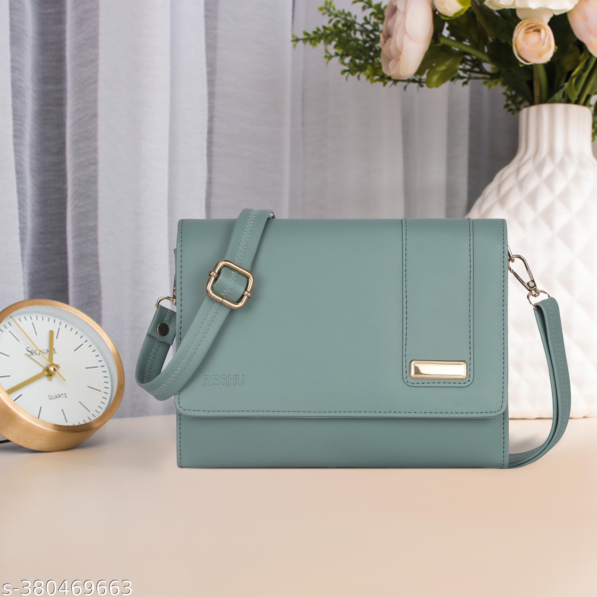 adjustable strap handmade premium PU leather with 6 card slot and zipper bag for women - Unixkart - View 4