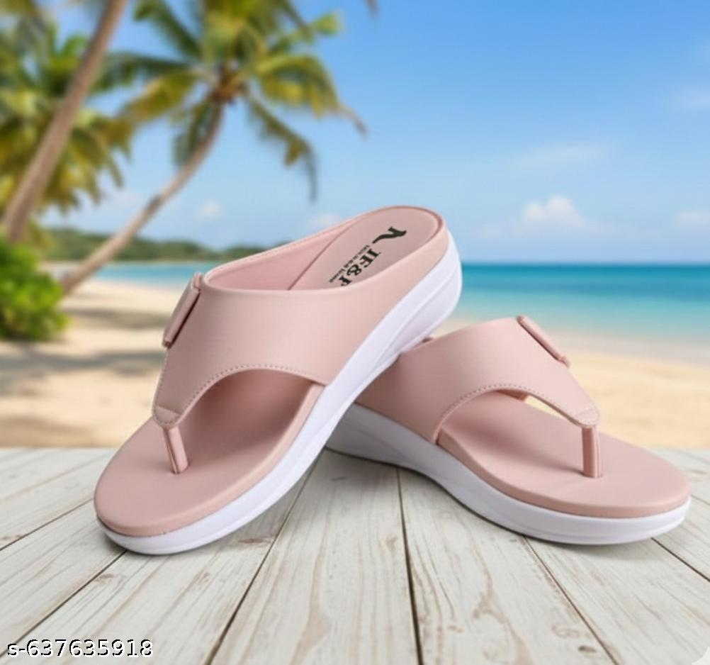 Peach Side Buckle Panga Sandal - Unixkart - View 4