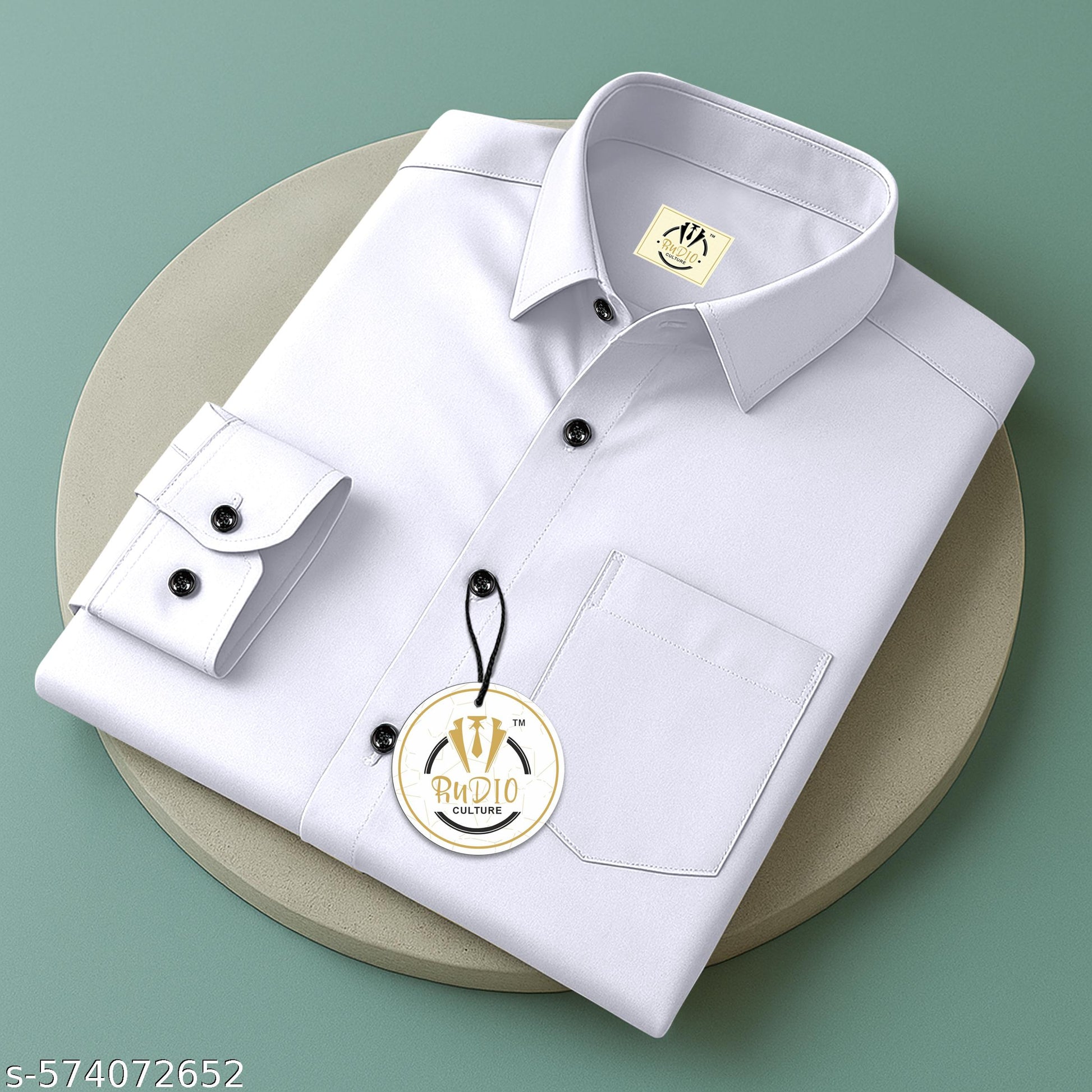 Men's Regular Fit Plain Long Sleeve Shirt - Unixkart - View 4