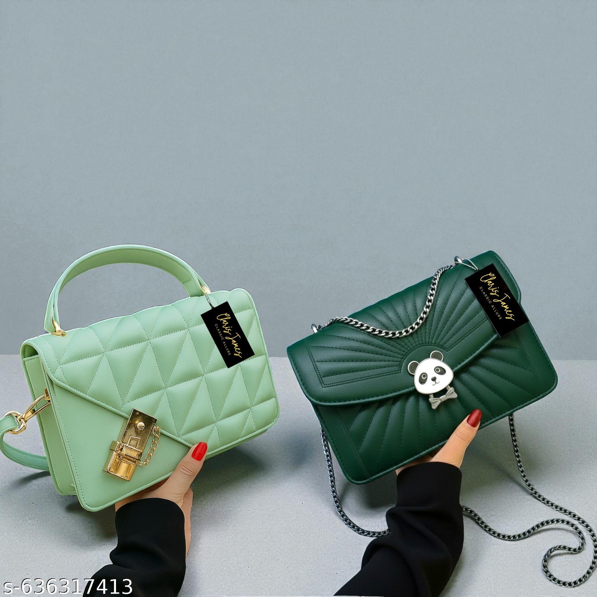 Combo trendy Alluring Women Slingbags Green - Unixkart - View 4