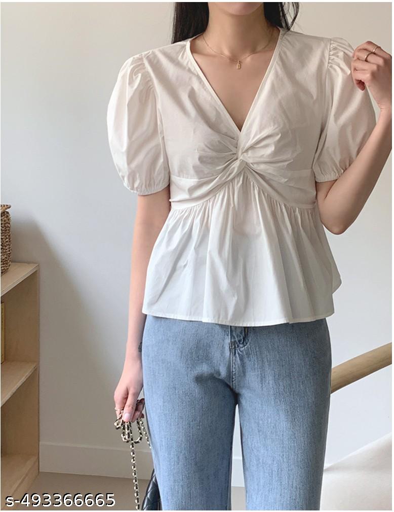 Women's Cotton Casual Top - Unixkart - View 4