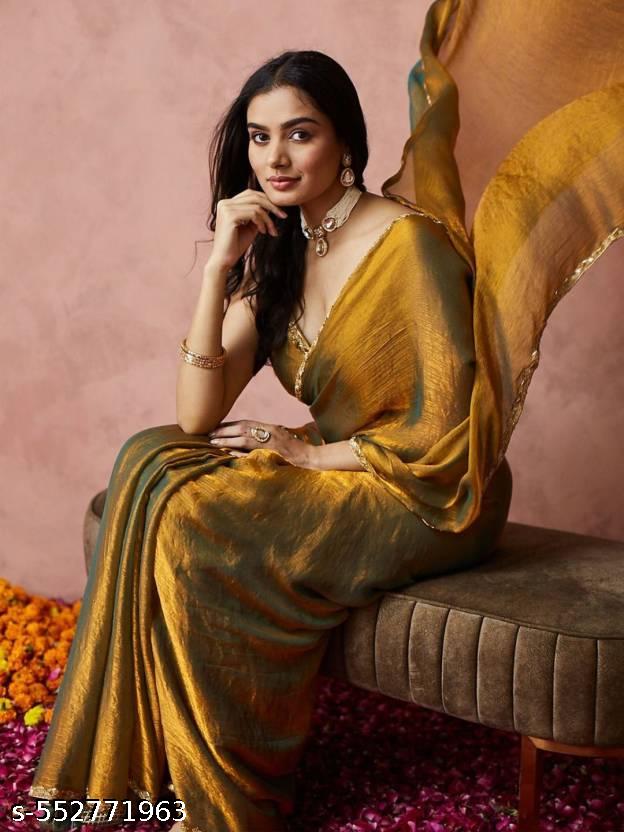 RICH CHIFFON FENDY SOFT FABRIC ALONG WITH RICH BORDER LOOK SAREE WITH BLOUSE - Unixkart - View 4