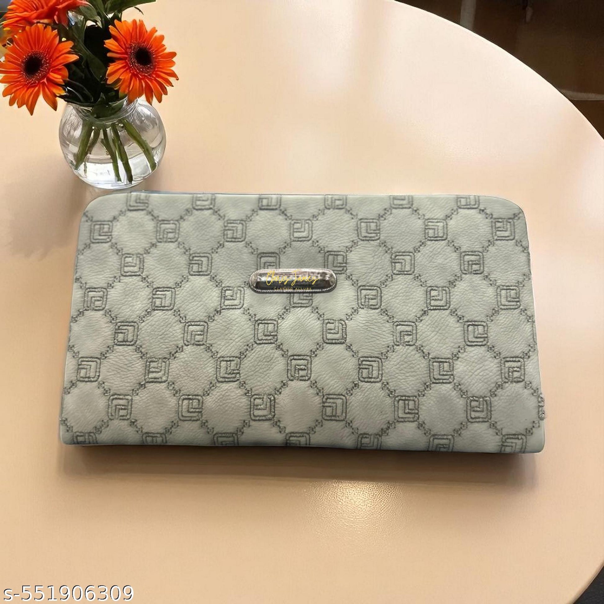 Casual Grey Latest Women Clutches - Unixkart - View 4