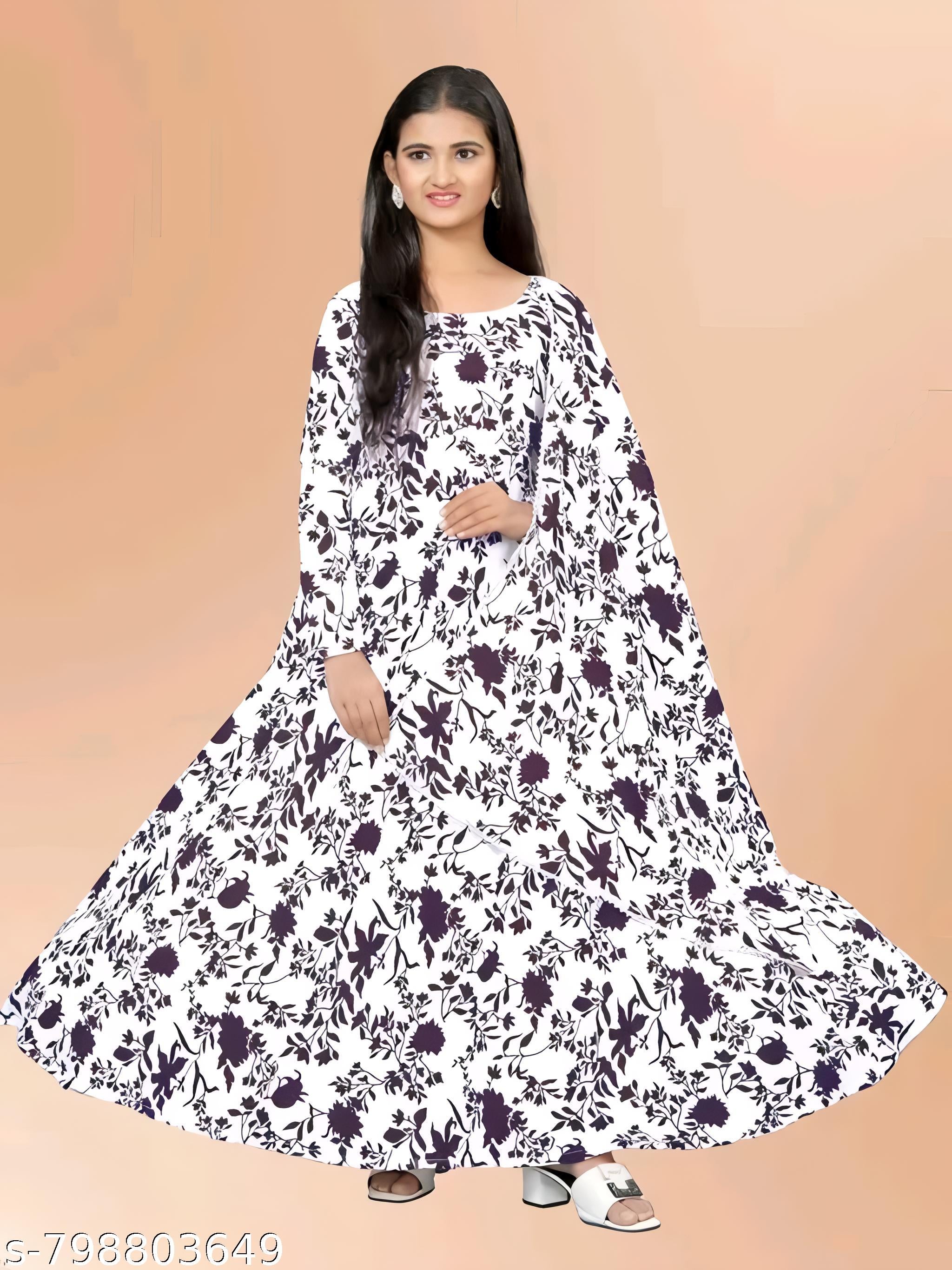 Women's Designer Party Wear Flared Maxi Dress - Unixkart - View 4