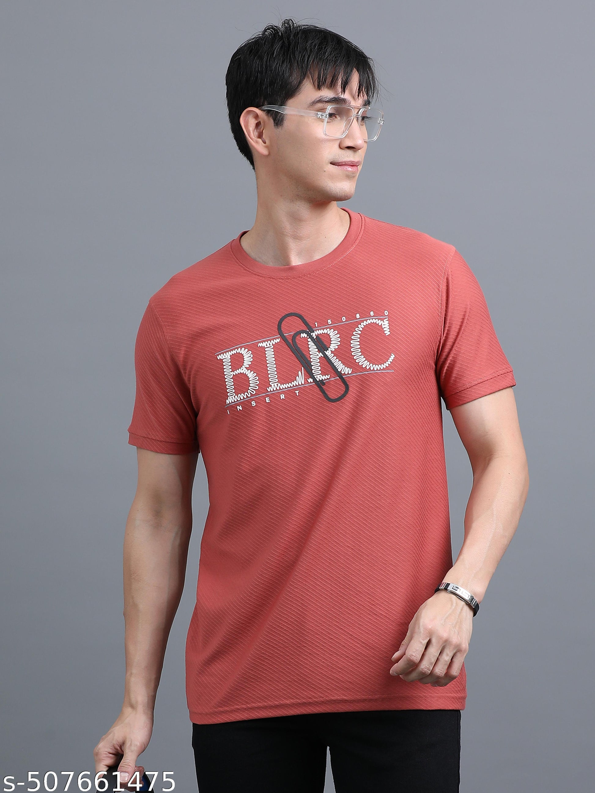 Mens Short sleeve Men's Round Neck T-shirt - Image 4
