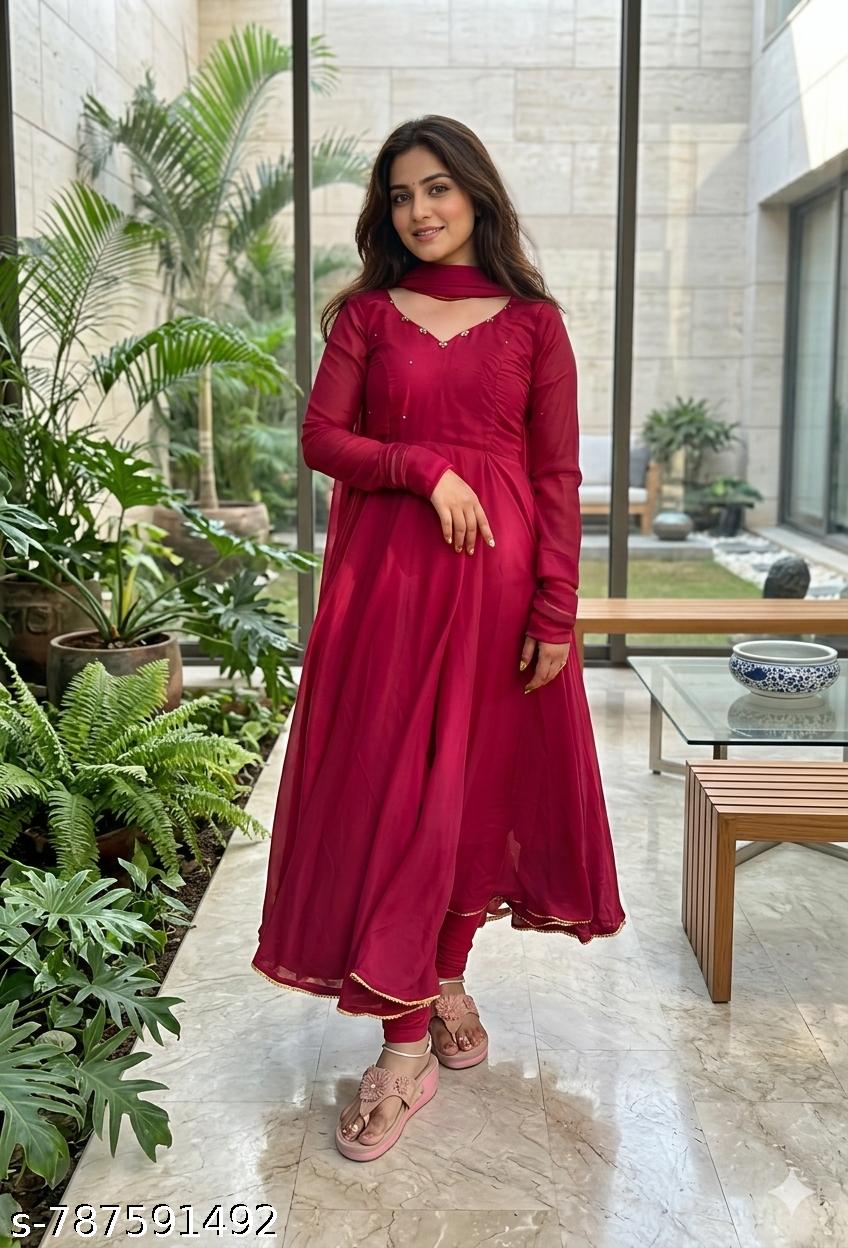 Women's Full Western Flared Gown - image 4