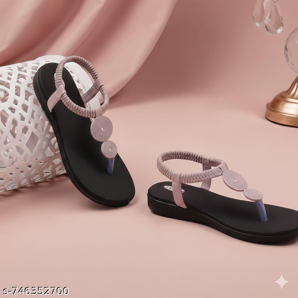 Glitz Circle Elasticated Comfort Sandal - Unixkart - View 4