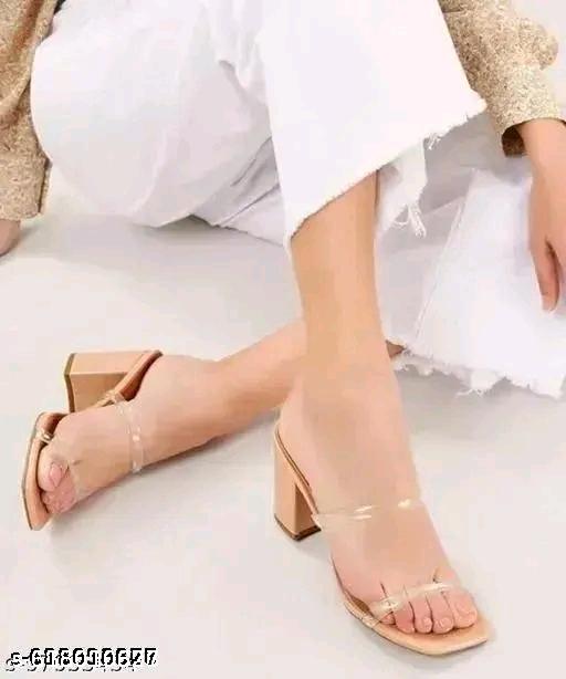 Transparent Medium Heel Sandal - Unixkart - View 4