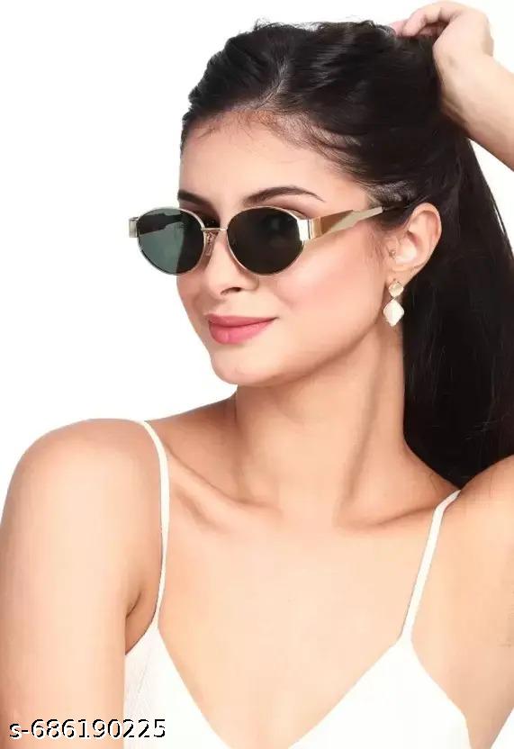 Stylish oval Black Sunglass For Men's And Women's - Image 4