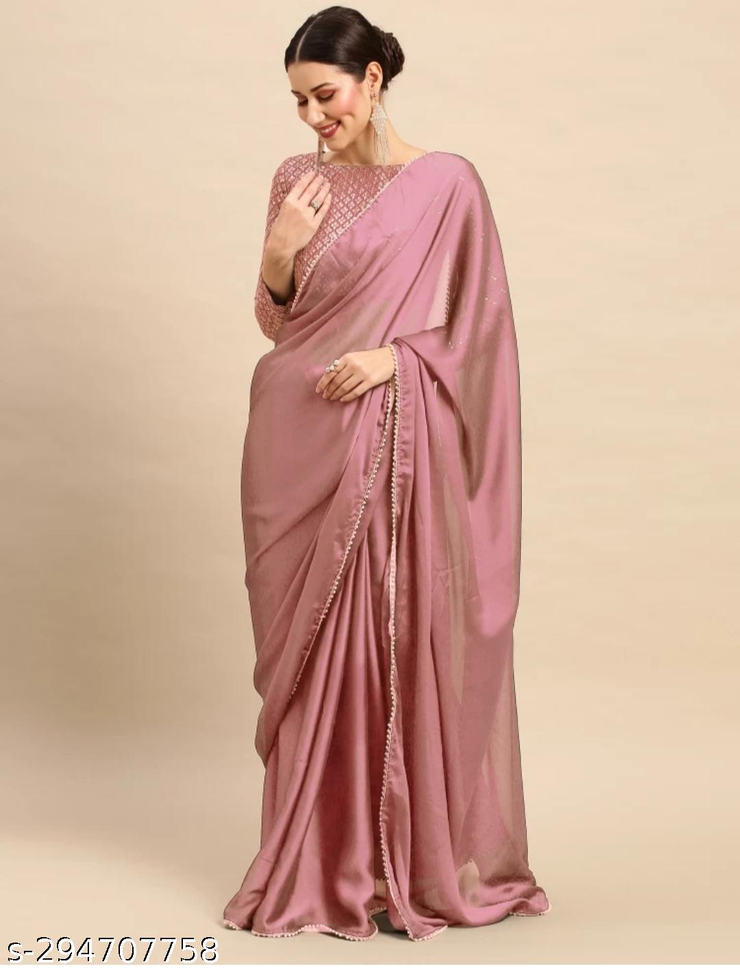 PARI SAREE WITH WORK BLOUSE NEW COLOR - Unixkart - View 4