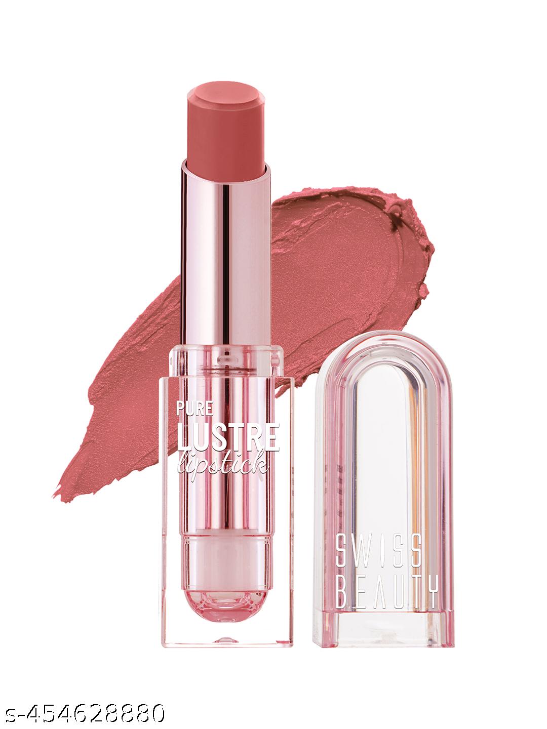 Swiss Beauty Pure Lustre Lipstick with Olive Oil & Vitamin E – Nude Bare - image 4