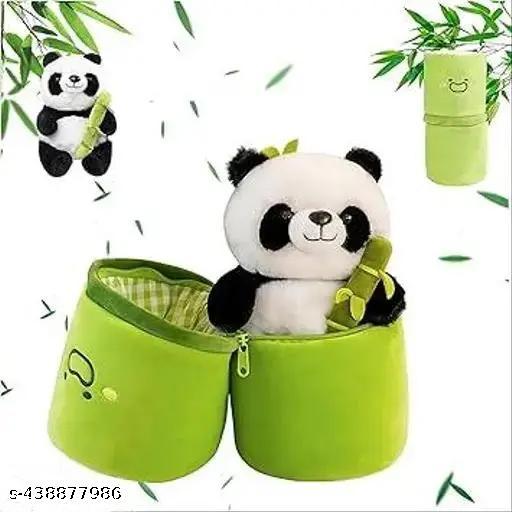 Soft Panda Plush with Bamboo Pillow Toy - Unixkart - View 4