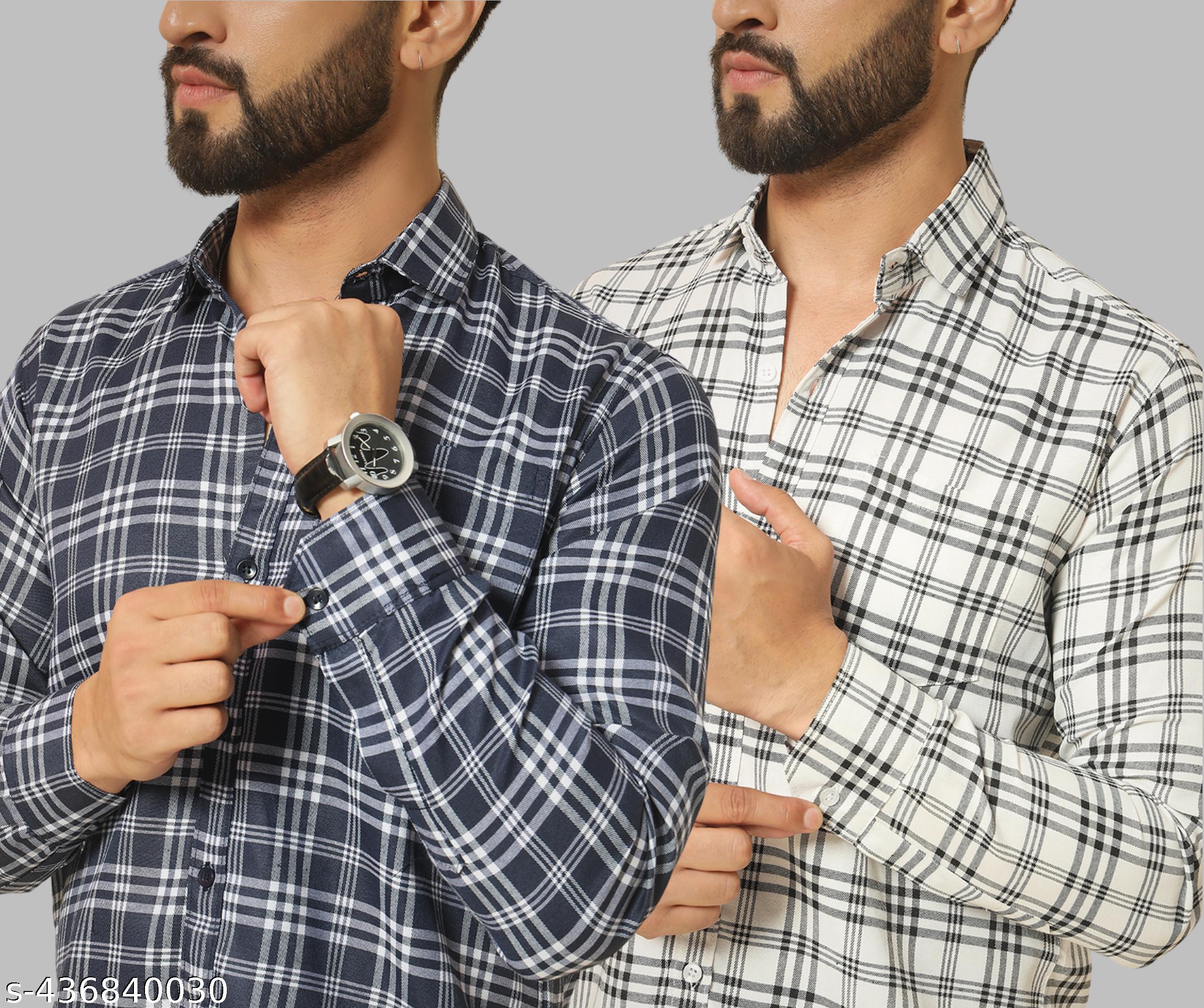 Men's Checked Casual Shirt - Unixkart - View 4