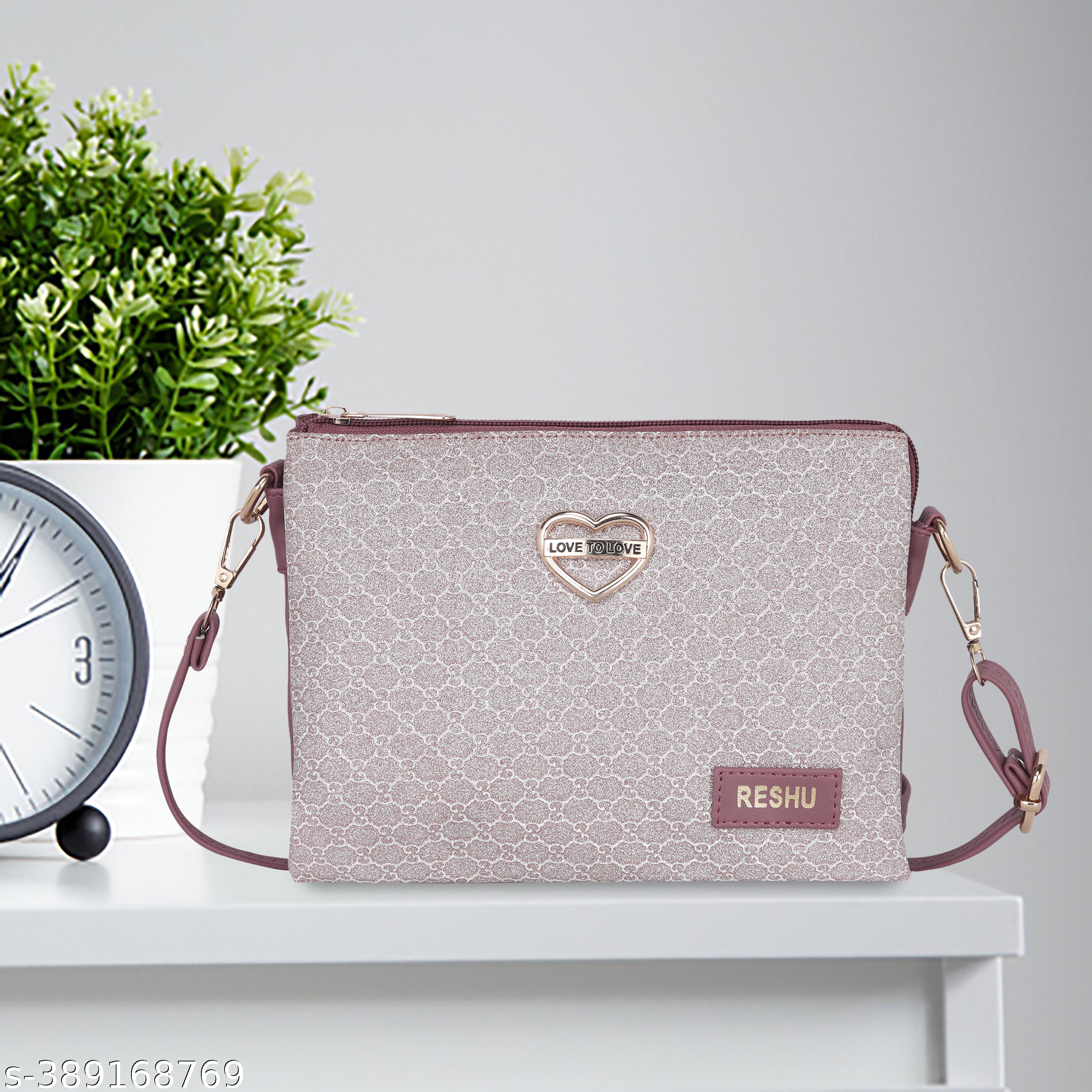 5 pocket DUAL-ZIPPER premium handmade vegan leather sling bag for women - Unixkart - View 4