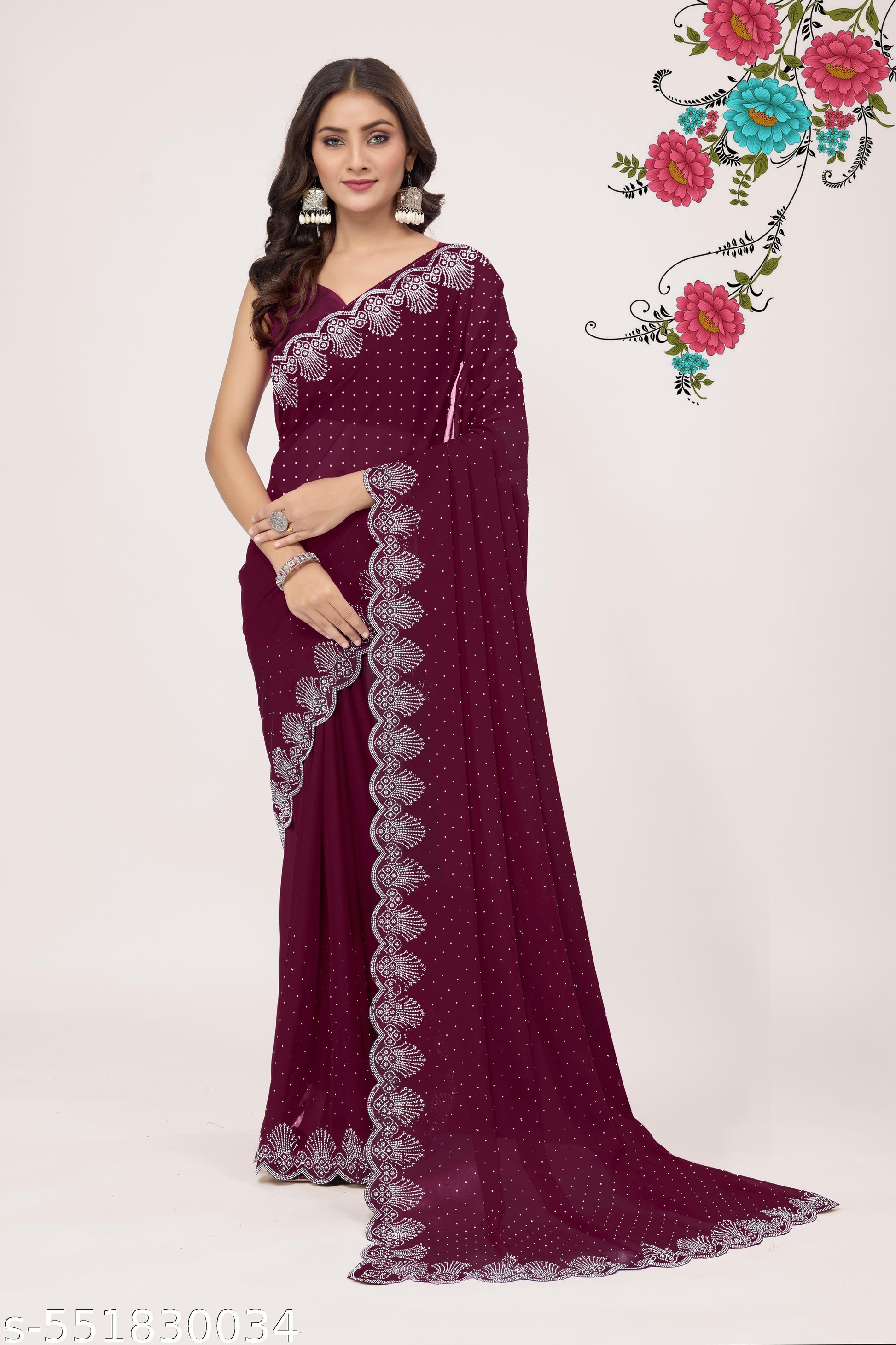 celestial charm designer saree - Unixkart