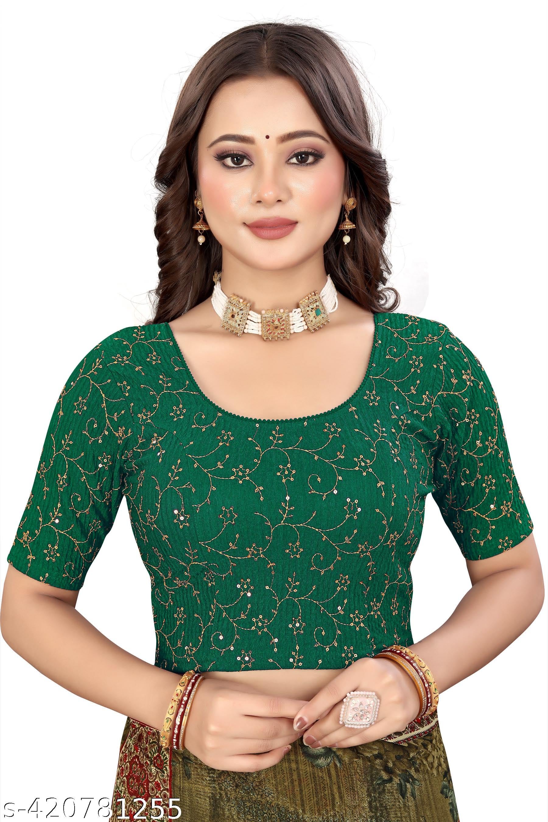 Latest fancy Designer Embroidery Blouse for women New 2024 collection - Unixkart - View 4