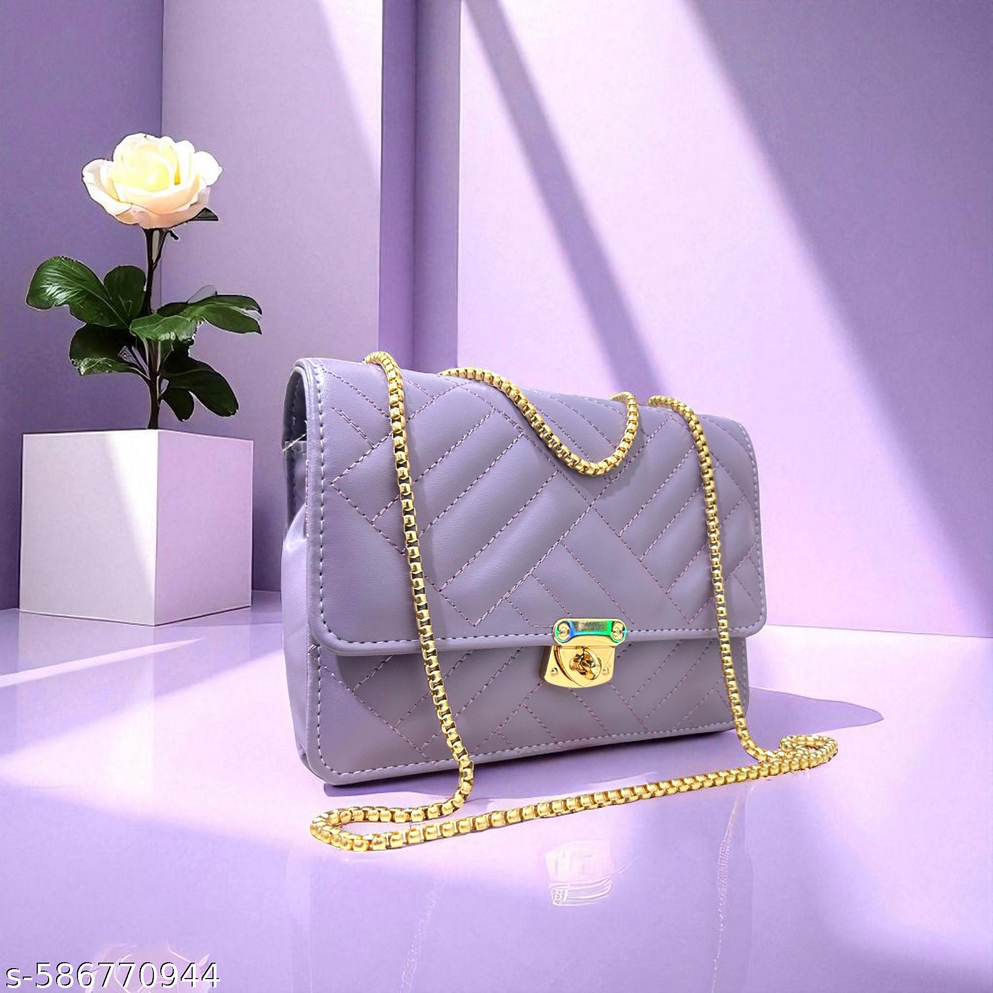 Voguish Stylish Women Slingbags Lavender - Unixkart - View 4