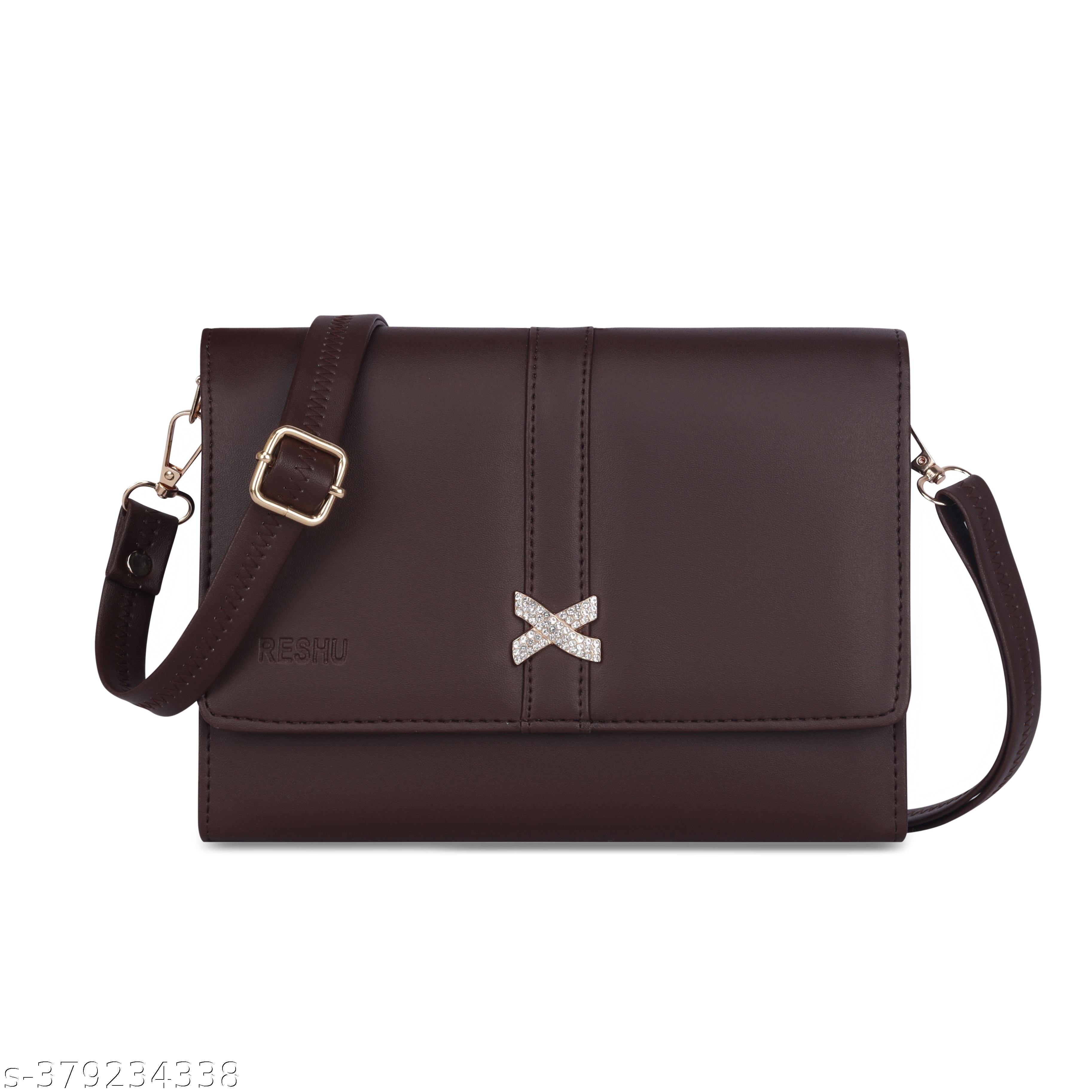 adjustable 5 zipper pocket with card holder premium stylish leather sling bag - Unixkart - View 4