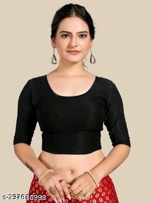 Latest Stylish Party wear Readymade Stretchable Stitched Designer Blouse for Women - Unixkart - View 4