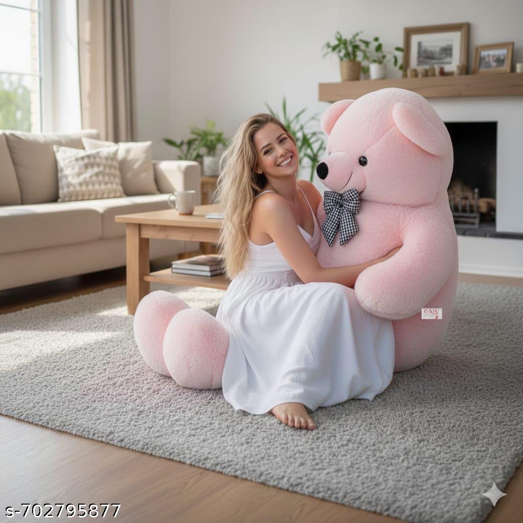 3 Feet Pink Skin-Friendly Soft Teddy Bear - Unixkart - View 4
