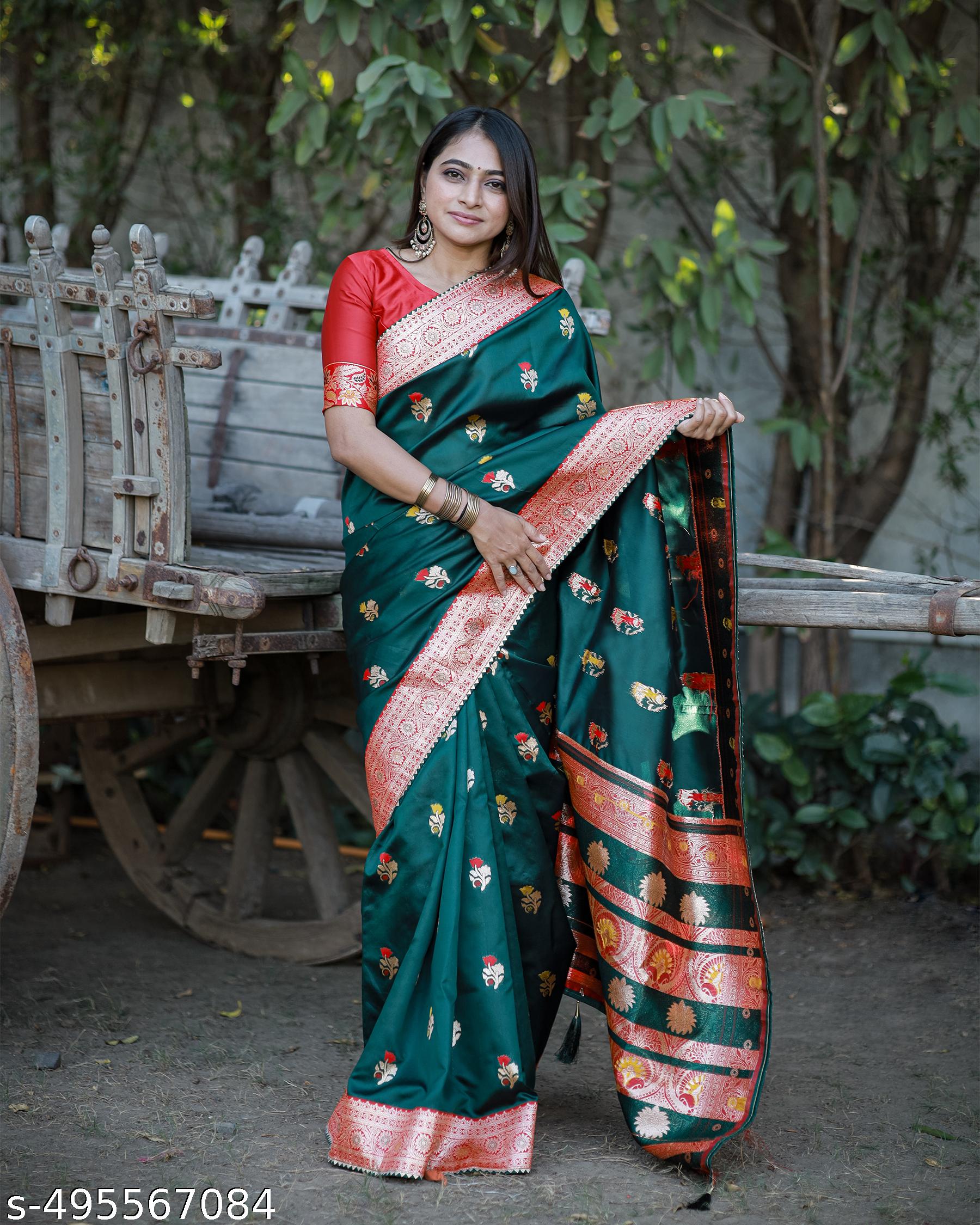 pattu sarees kanchipuram kanjivaram silk sarees latest design 2024 collection silk sarees new design - Unixkart