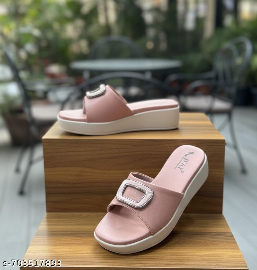 Peach Decor Scroll Fashion Sandal - Unixkart - View 4