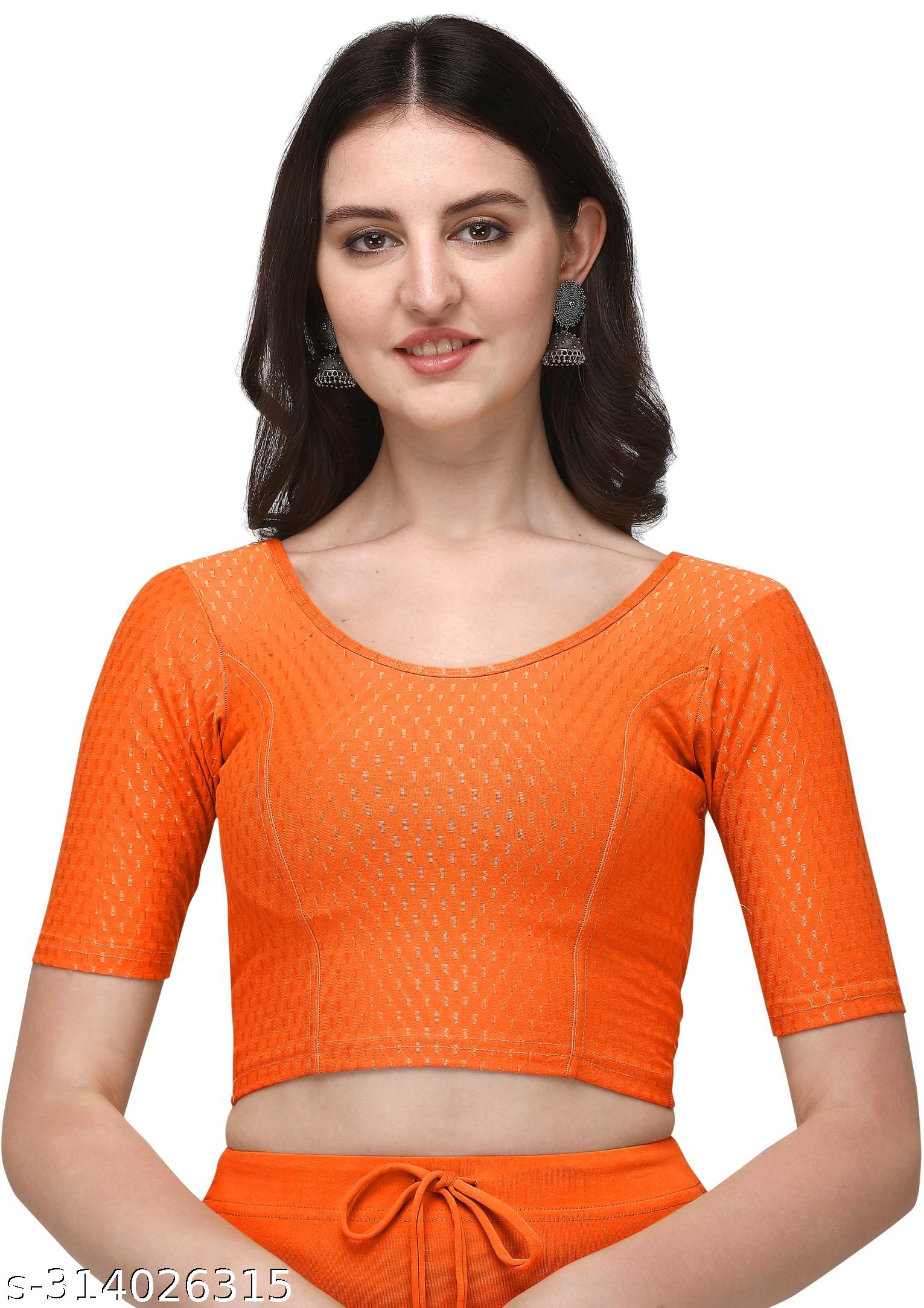Unleash Style and Comfort with our Stretchable Cotton Lycra Blouse - Unixkart - View 4