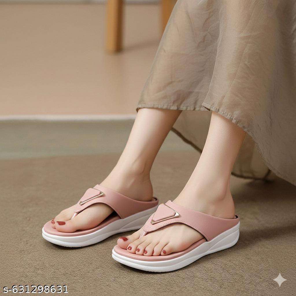Peach Tri-Con Panga Fashion Sandal - Unixkart - View 4
