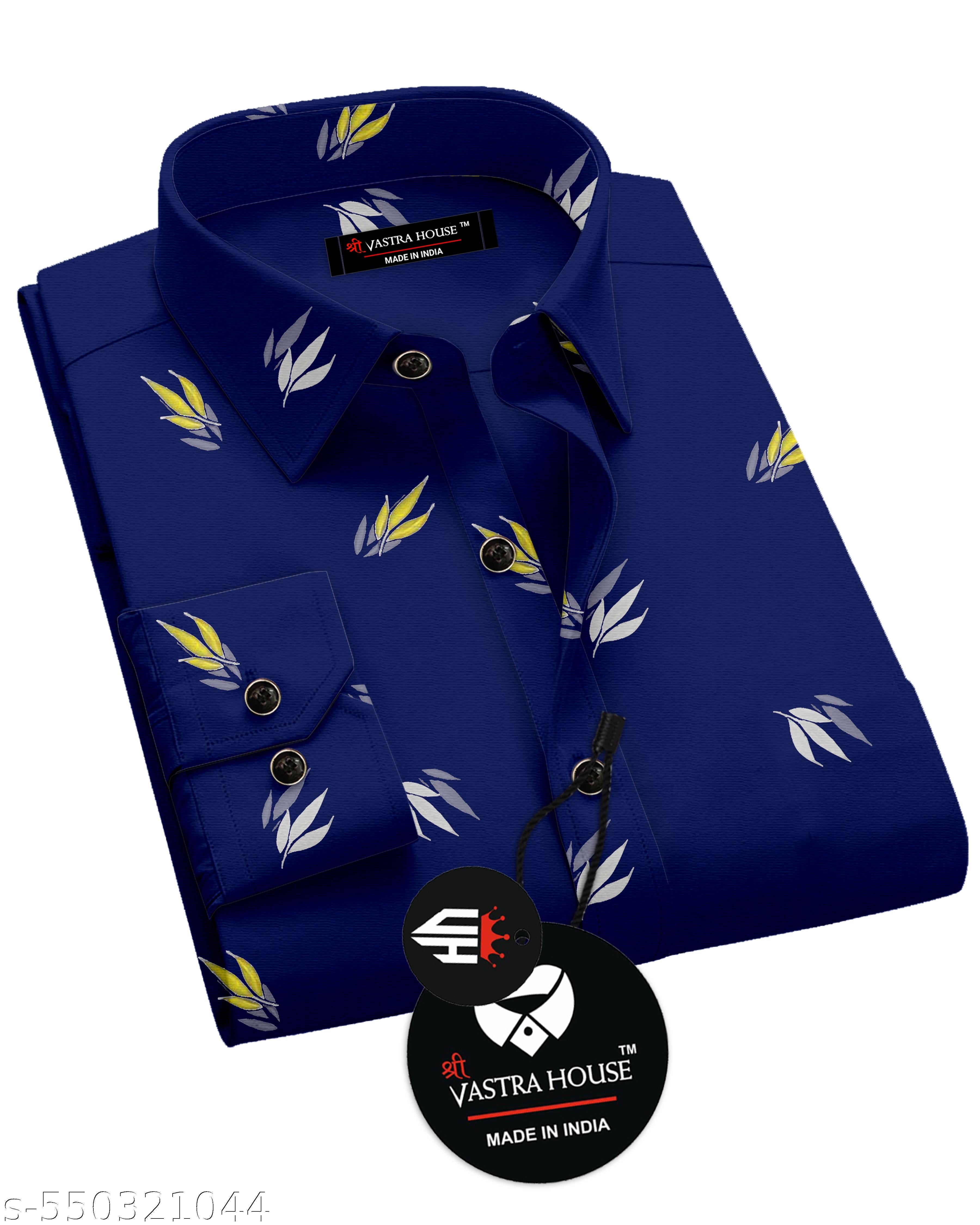 Men's Stylish Printed Solid Shirt - Unixkart - View 4