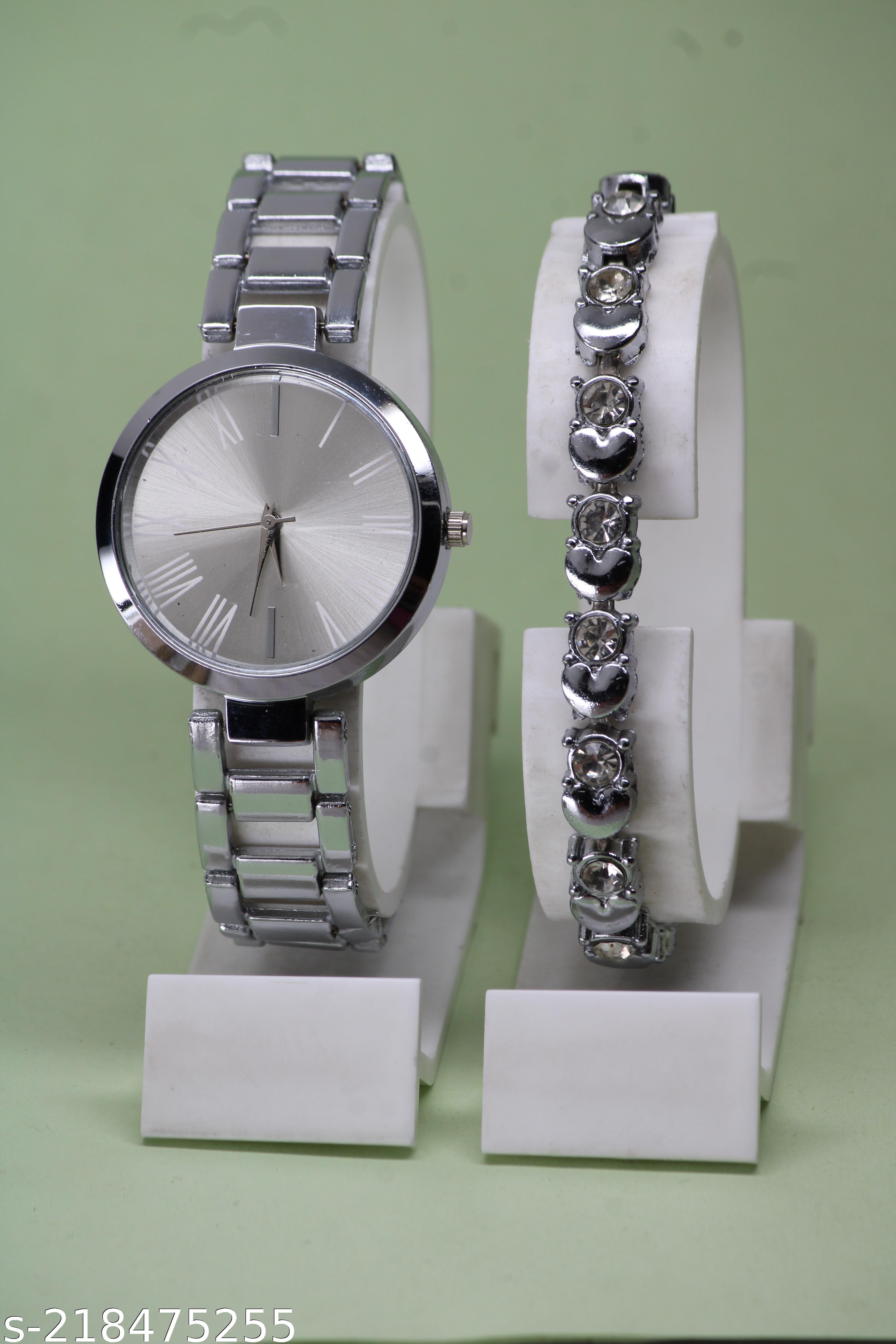 Women's Ethnic Dial Analog Watch with Diamond Bracelet Combo - image 4