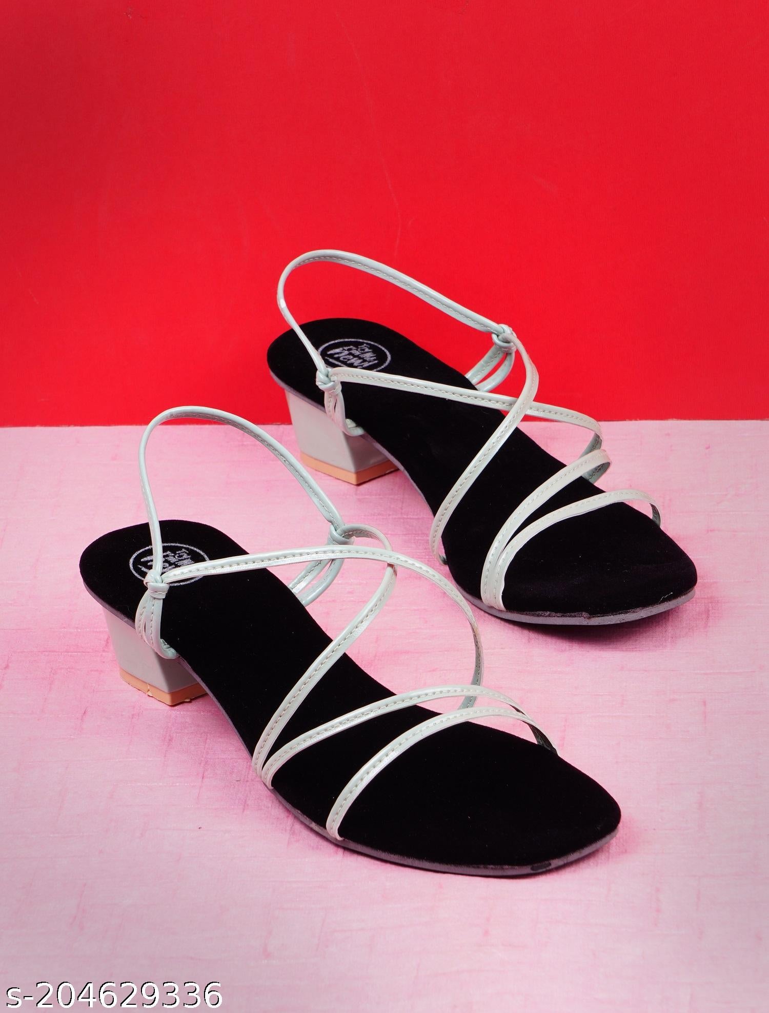 Fashionable And Comfortable Stylish Ethnic Block Heel Sandal For Women's And - Image 4