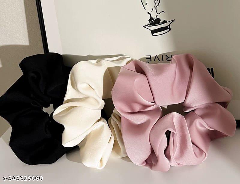 Premium Soft Fabric Scrunchies Combo for Women and Girls - Unixkart - View 4