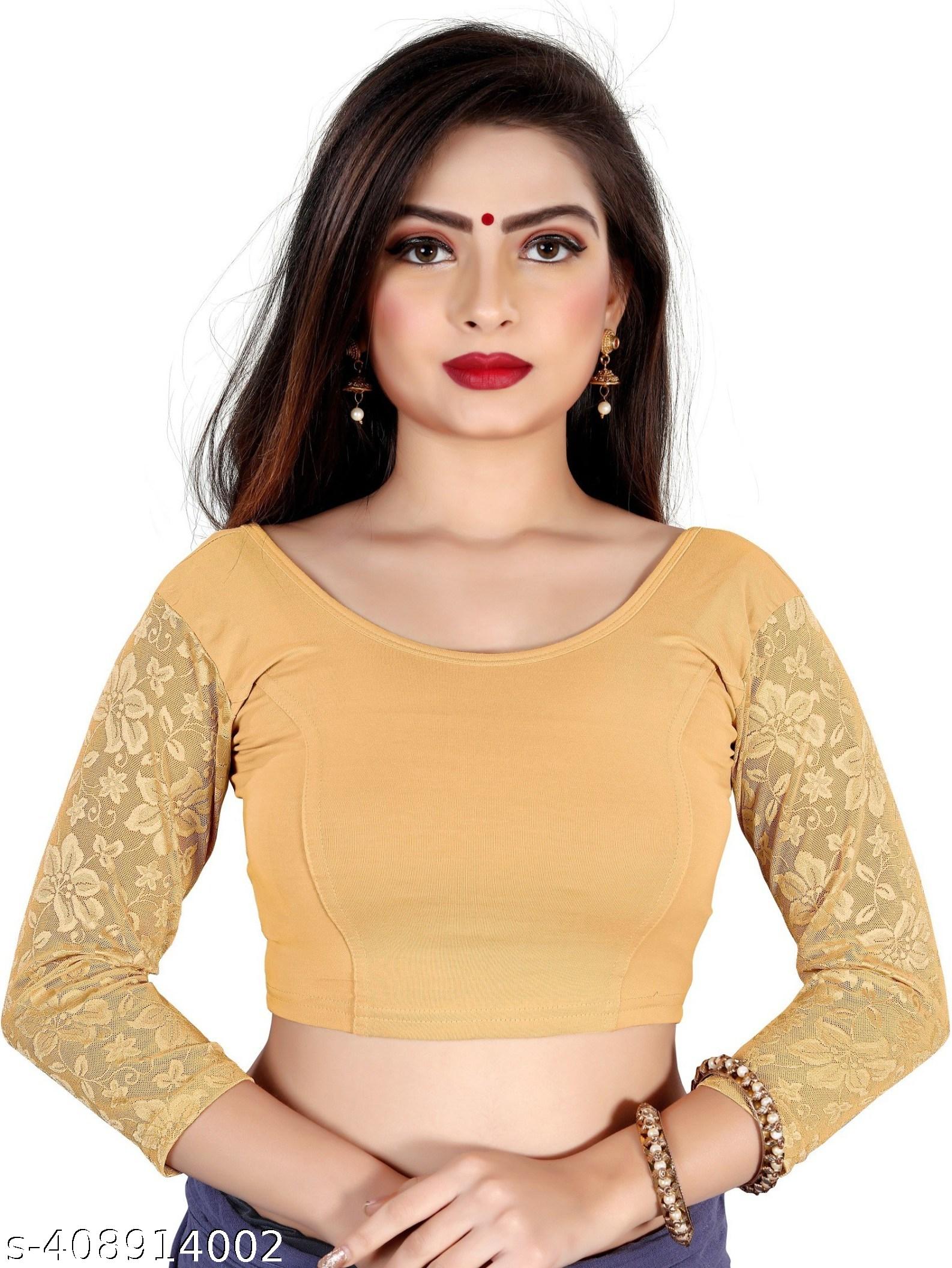 Stay Cool and Stylish All Summer Long with Our Stretchable Cotton Lycra Blouse! - Unixkart - View 4