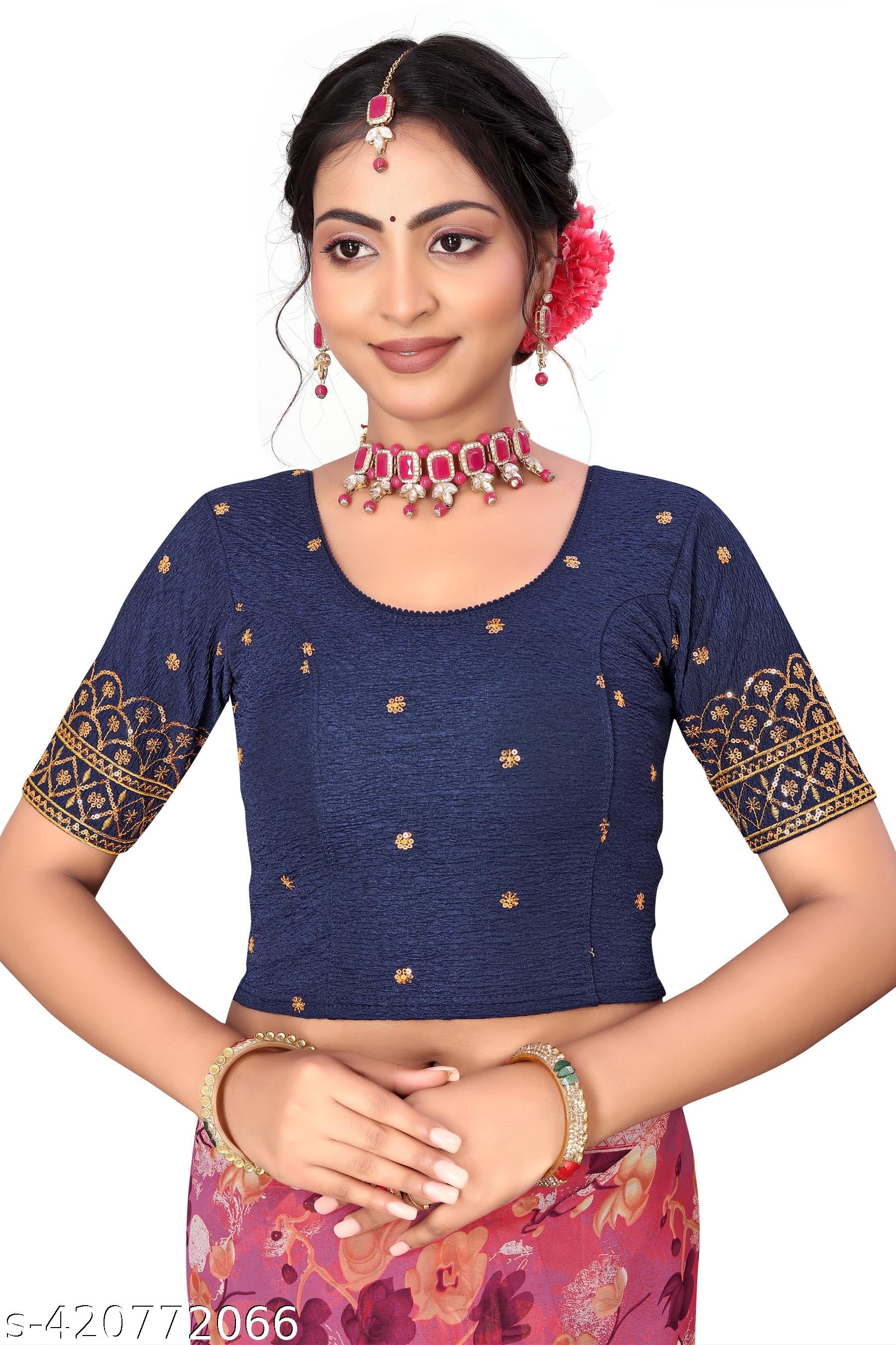 Latest Designer embroidery blouse for women - Festival collection for 2024 - Unixkart - View 4