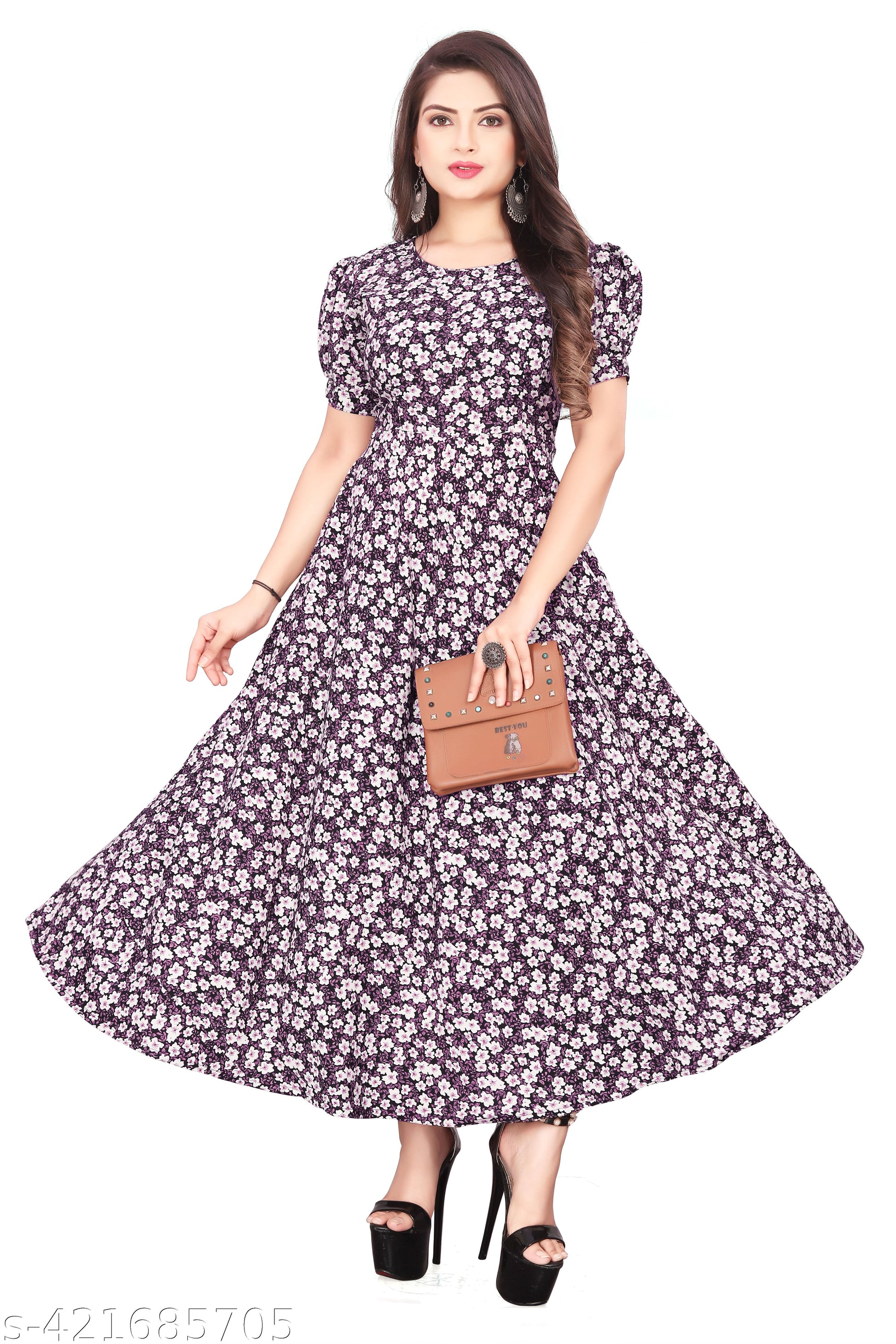 Women's Stylish Comfortable Printed Dress - Unixkart - View 4