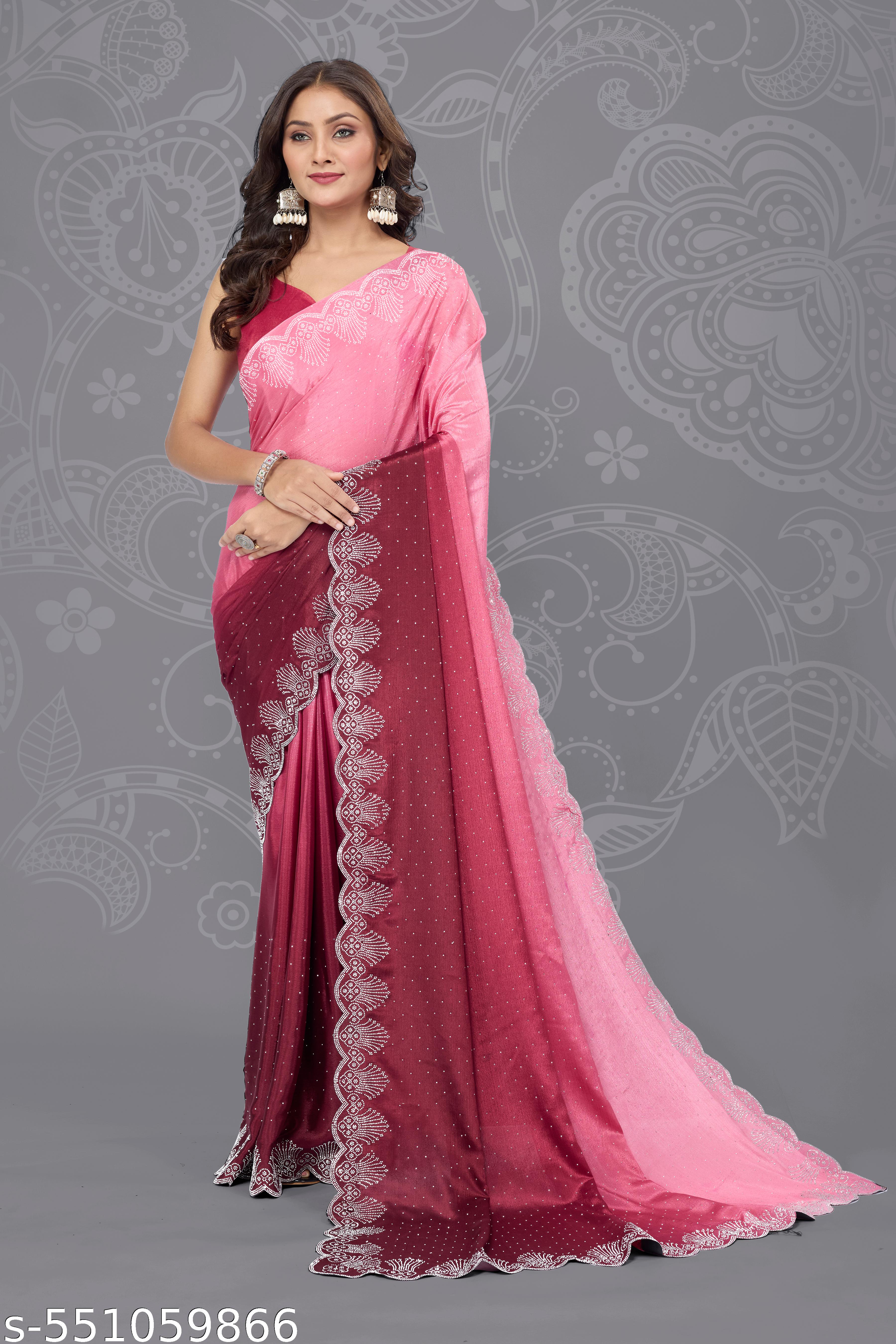 queen chiffon attractive pattern saree - Unixkart - View 4