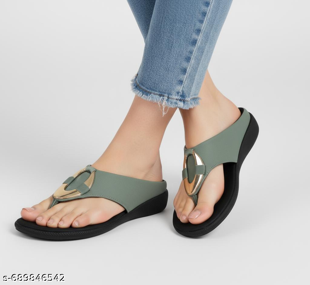 Green Counter Embellished Sandal - Unixkart - View 4