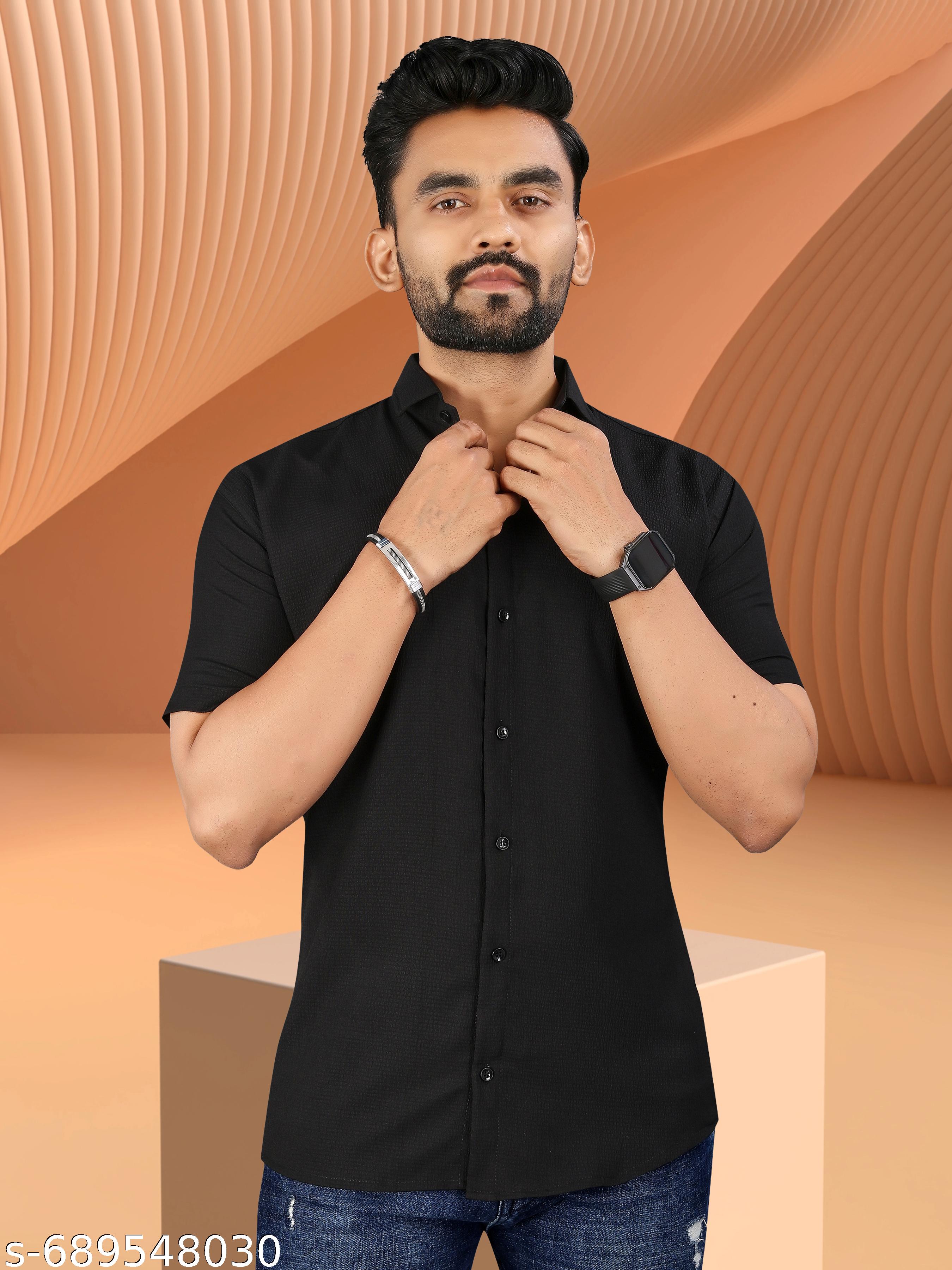 Men's Popcorn Half Sleeve Shirt - Unixkart - View 4