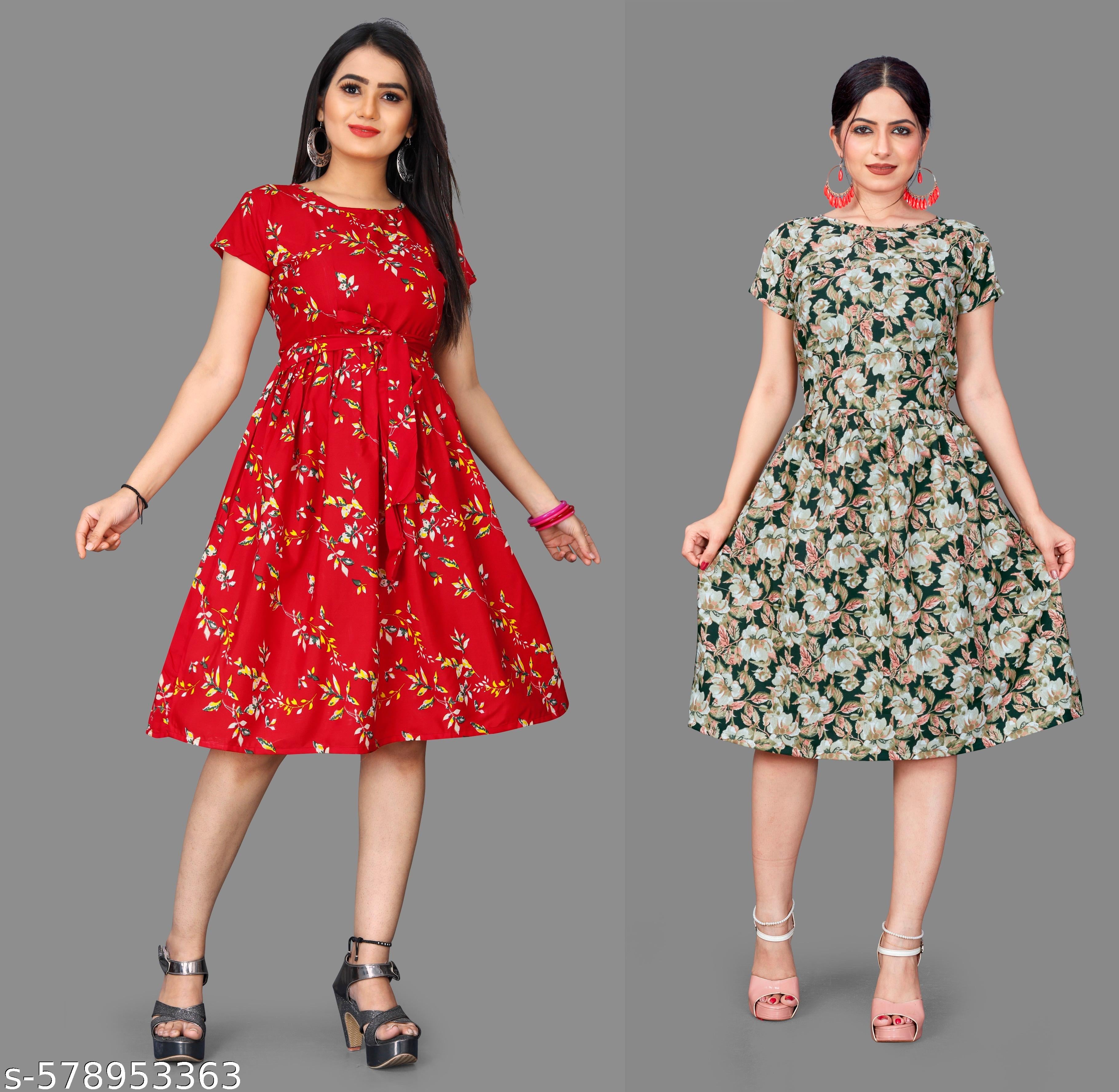 Women's One Piece Dress - Unixkart - View 4