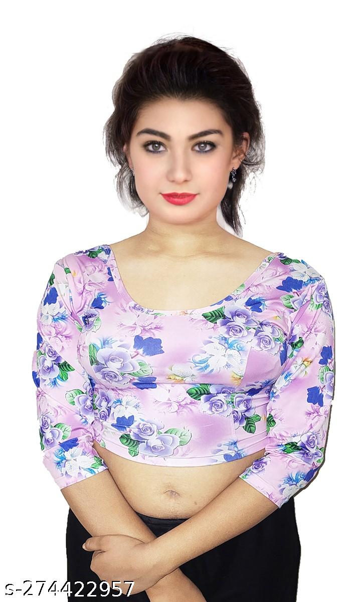 Readymade Stretchable Blouse Digital Print Collection - Unixkart - View 4