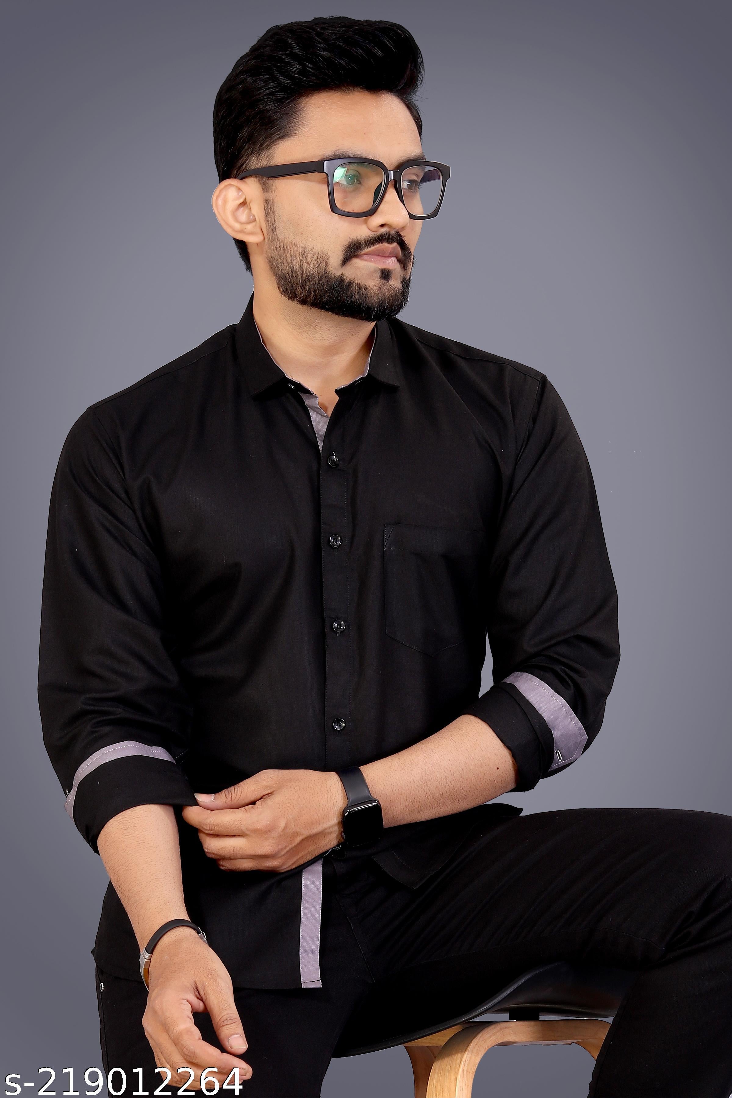Men's Slim Fit Casual Cotton Shirt - Unixkart - View 4
