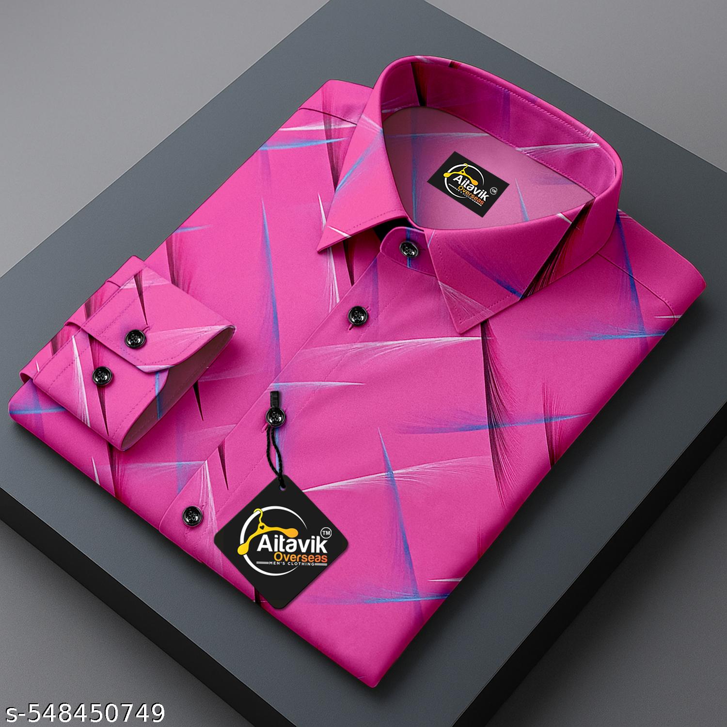 Men's Casual Printed Full Sleeve Shirt - Unixkart - View 4