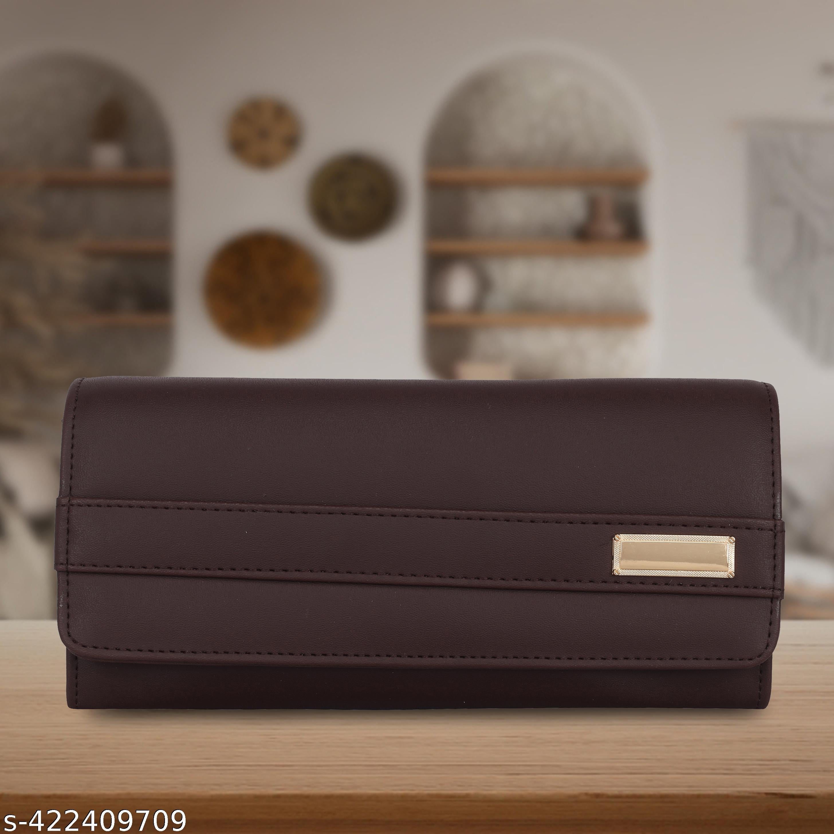 6 card slot premium PU leather with zipper hand purse for women - Unixkart - View 4