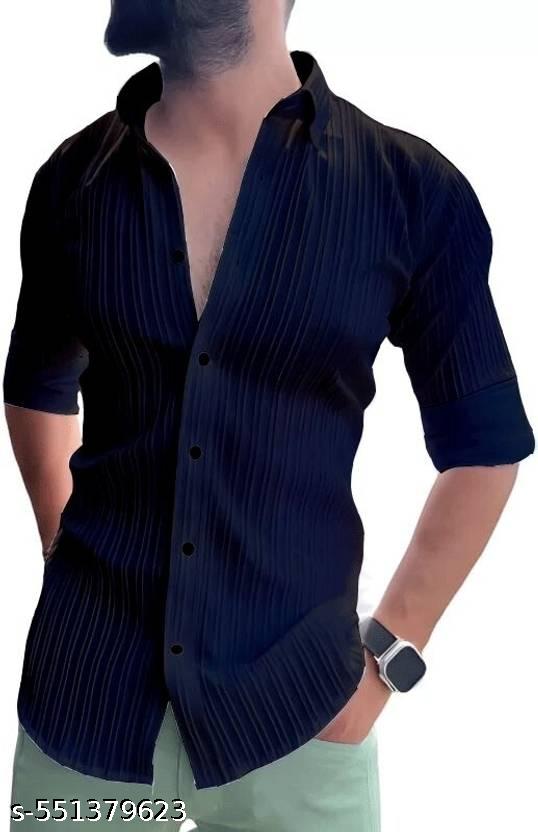 Men's Regular Fit Popcorn Full Sleeve Shirt - Unixkart - View 4