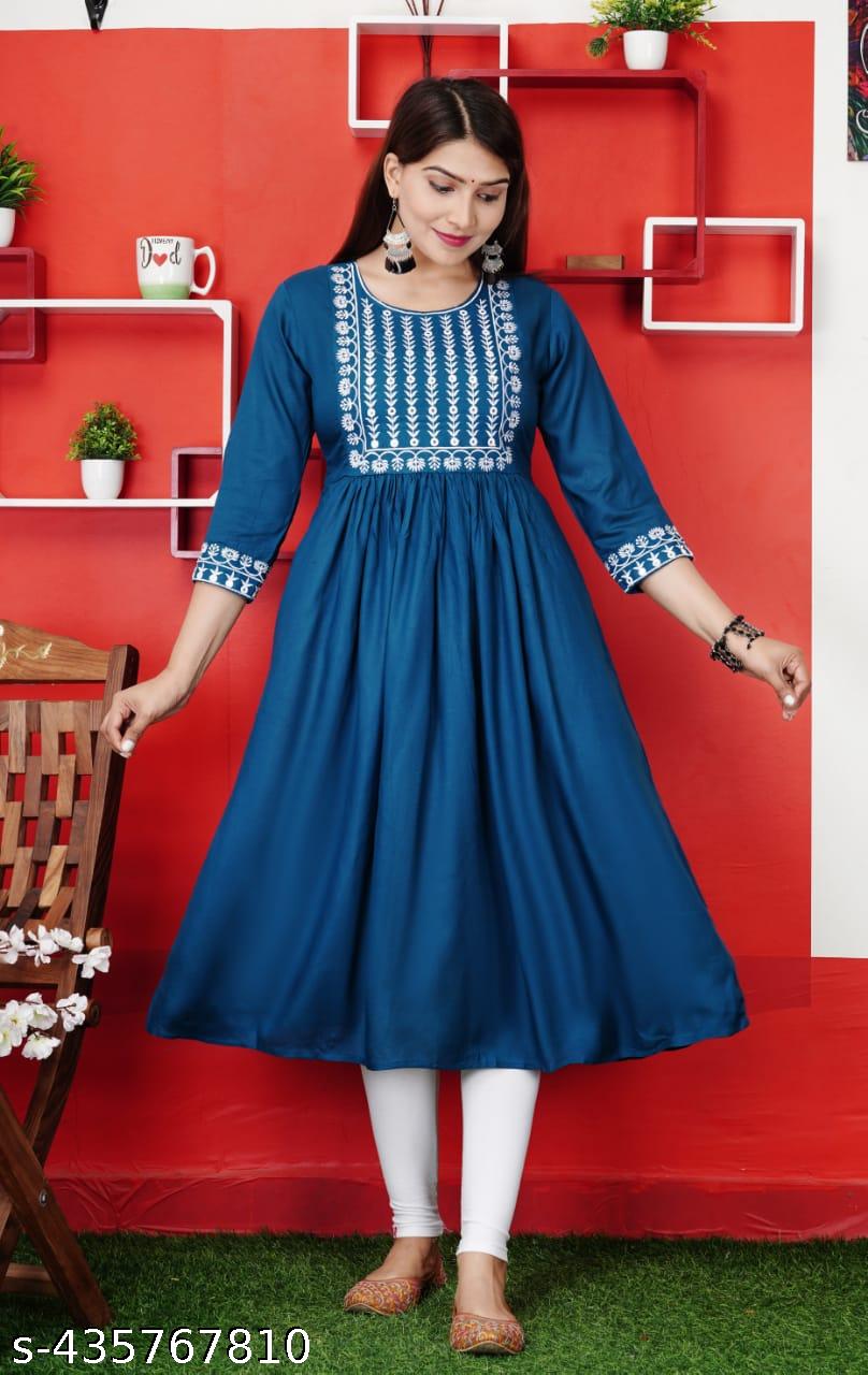 Women's Anarkali Kurti - Unixkart - View 4