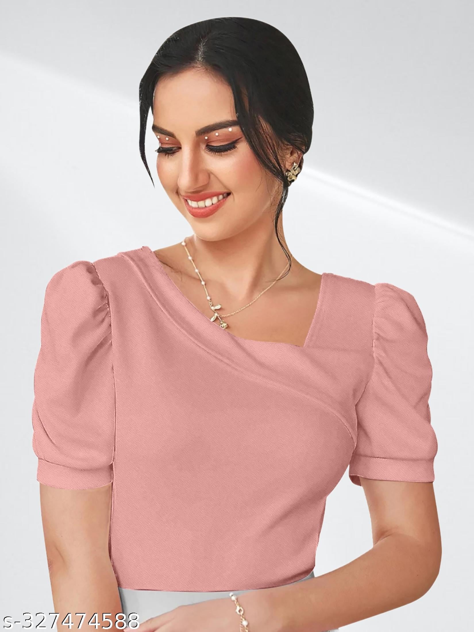Women's Stylised Pink Tops & Tunics - Image 4